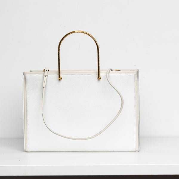 PD X Medea Gold Handle Satin Bag