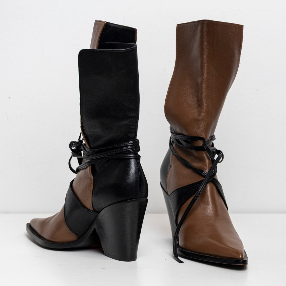 Bi-Color Boots Brown Black  EU40 #1