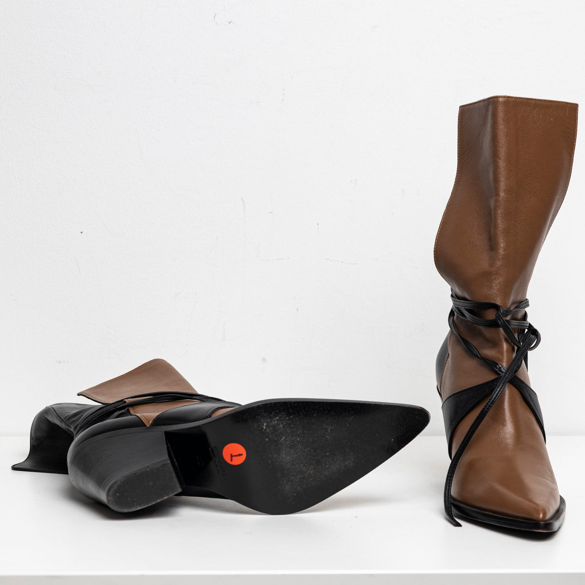 Bi-Color Boots Brown Black  EU40 #1