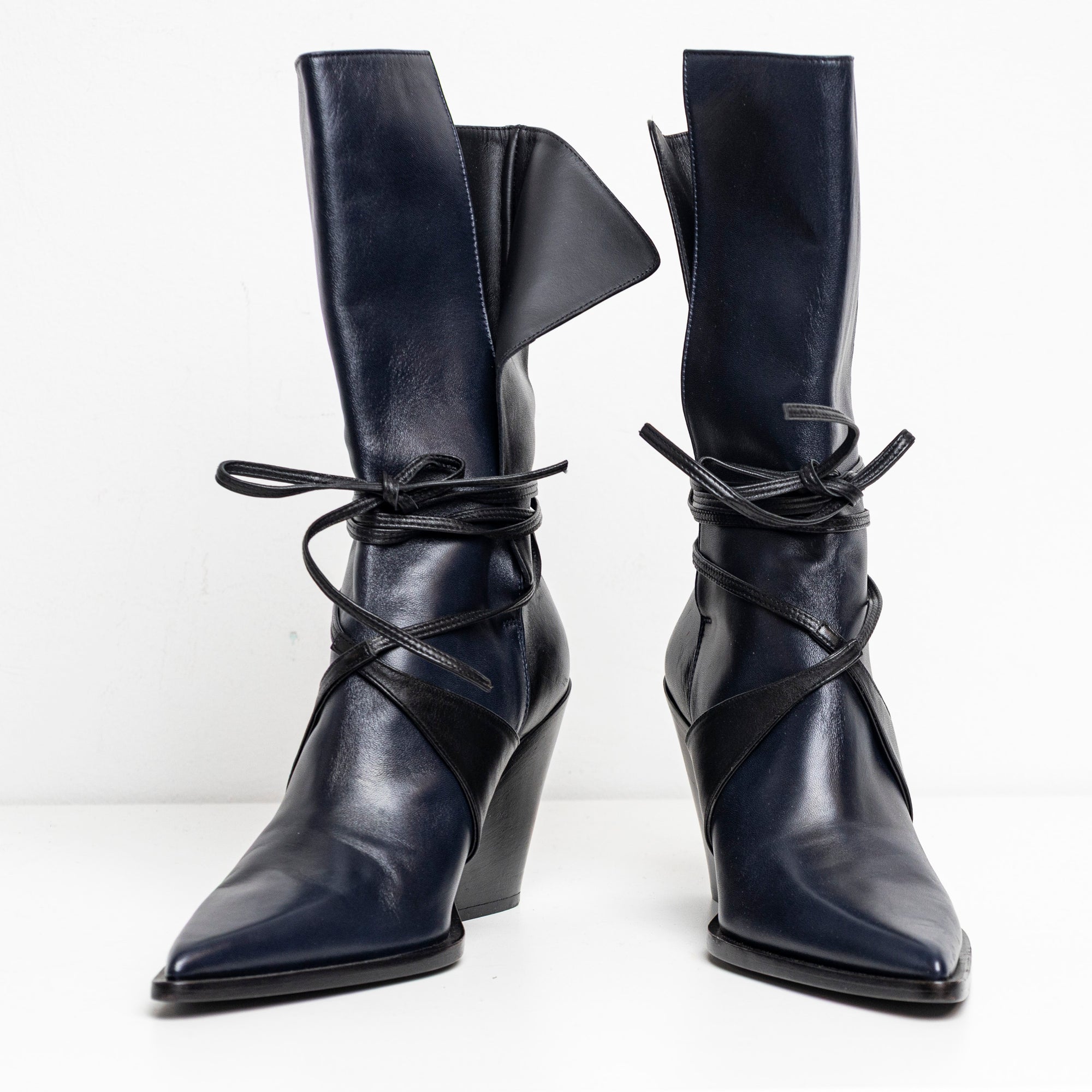 Bi-Color Boots Navy Black EU40 #1