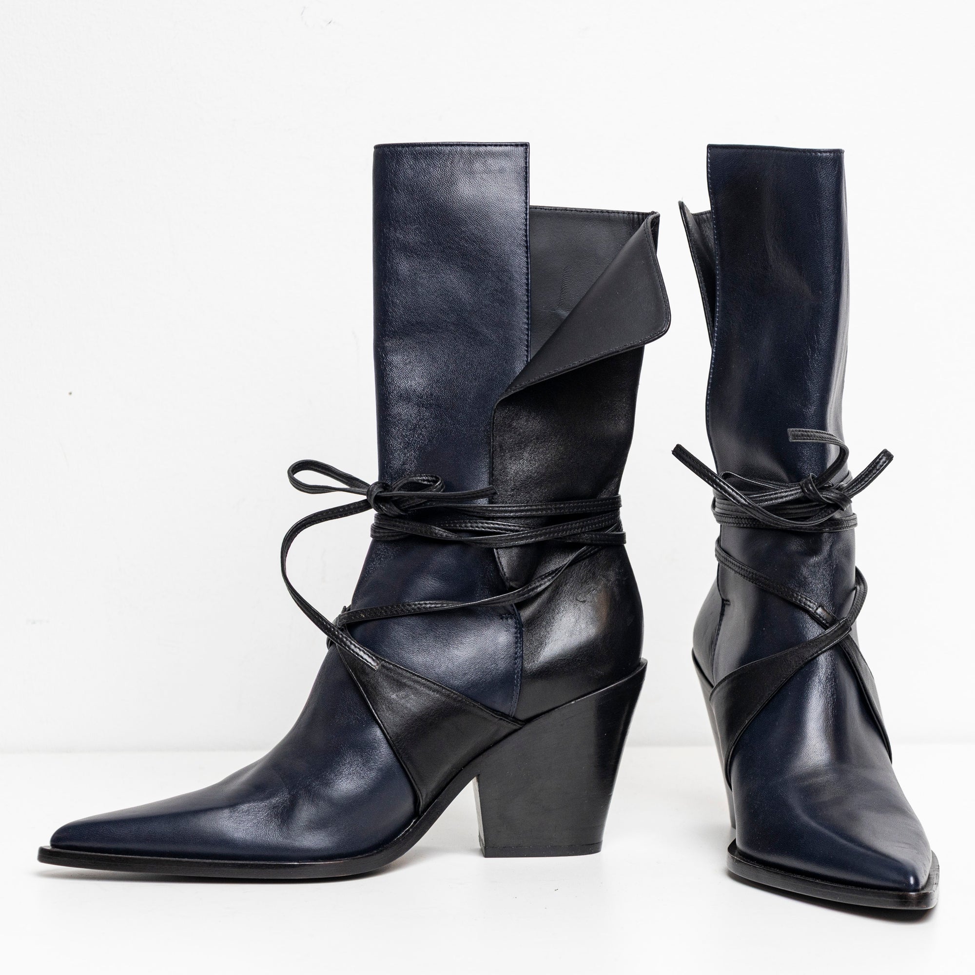 Bi-Color Boots Navy Black EU40 #1