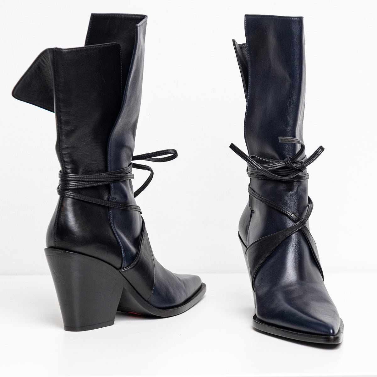 Bi-Color Boots Navy Black EU40 #1