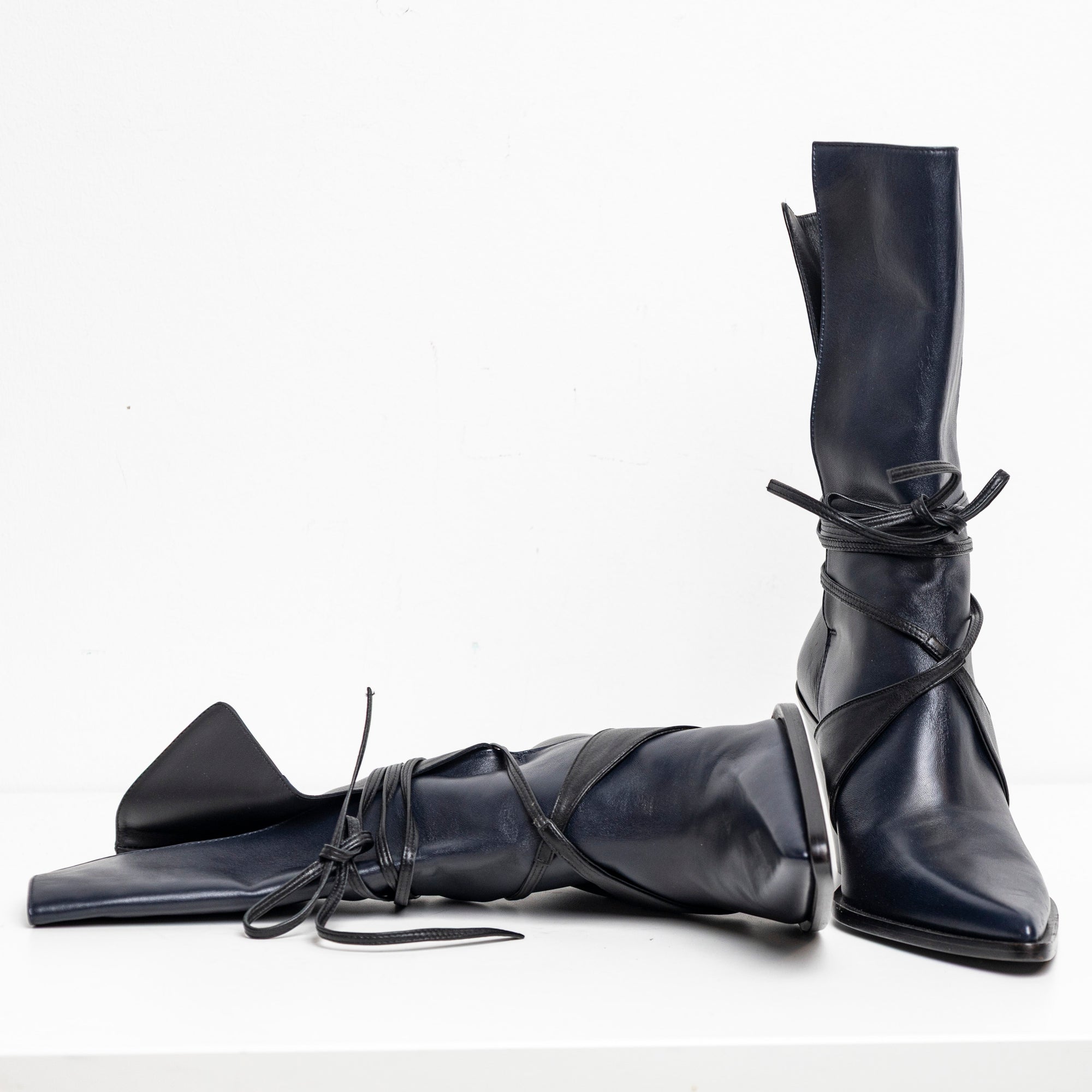 Bi-Color Boots Navy Black EU40 #1