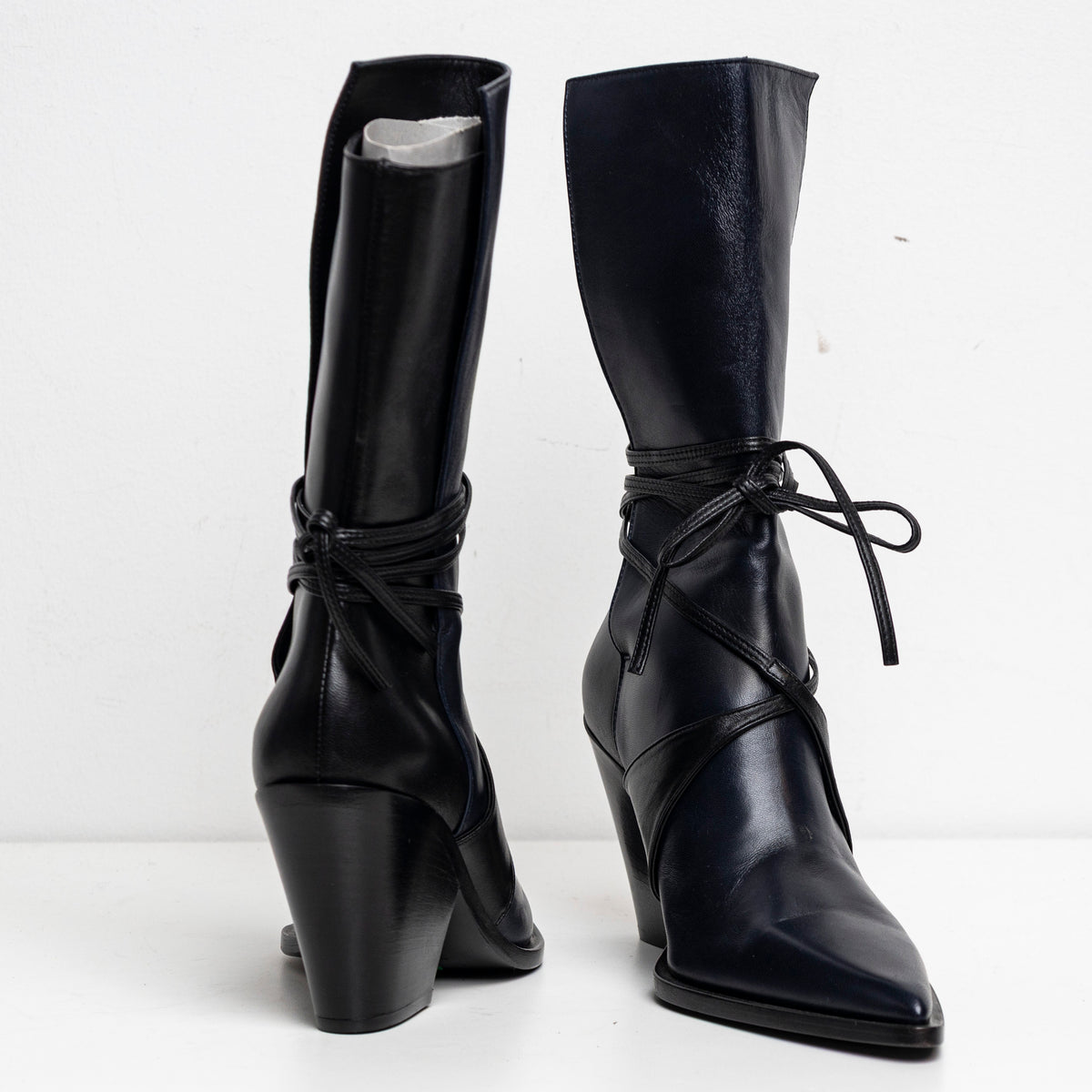 Bi-Color Boots Navy Black EU40 #2 (Like New)