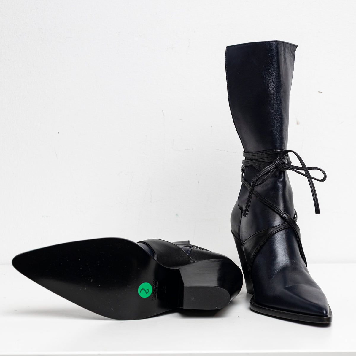 Bi-Color Boots Navy Black EU40 #2 (Like New)