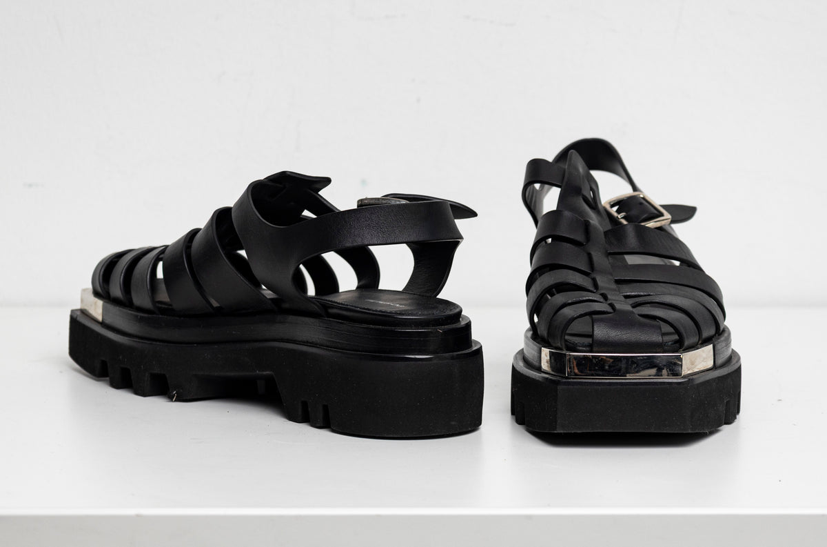 Fisherman Platform Sandal Black EU40 #2 (Like New)
