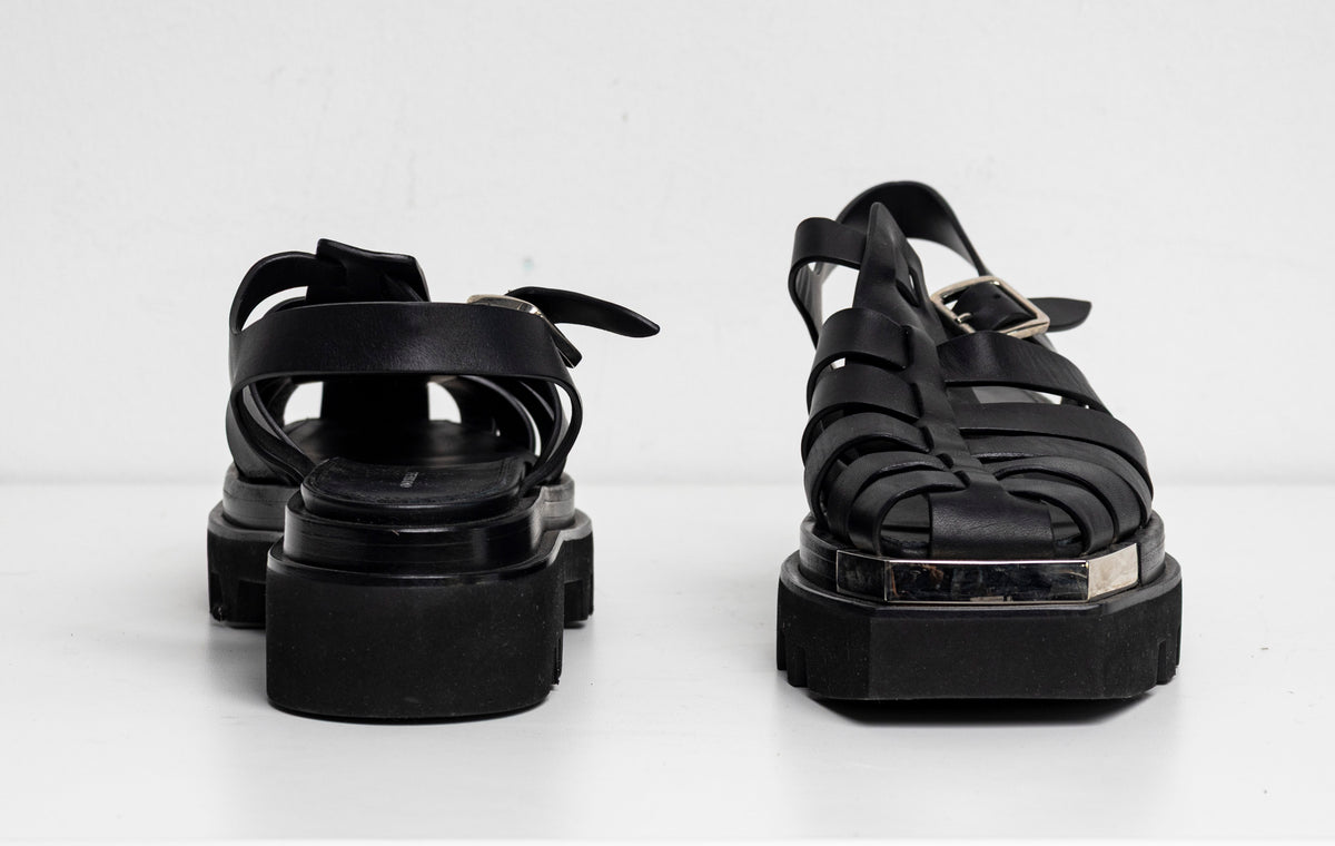 Fisherman Platform Sandal Black EU40 #2 (Like New)