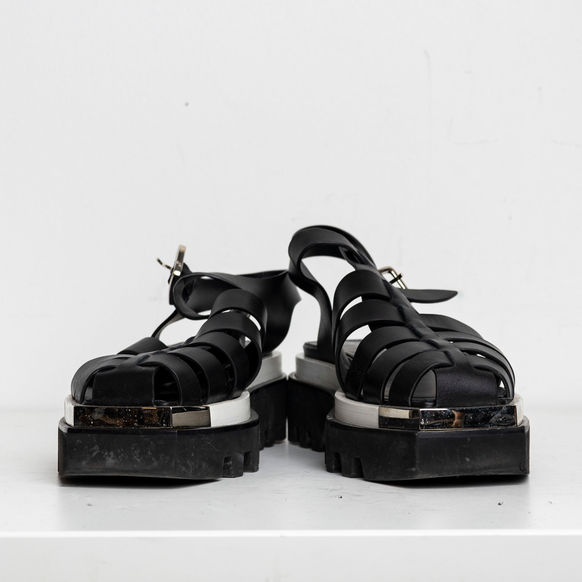 Fisherman Platform Sandal Black White EU40 #4