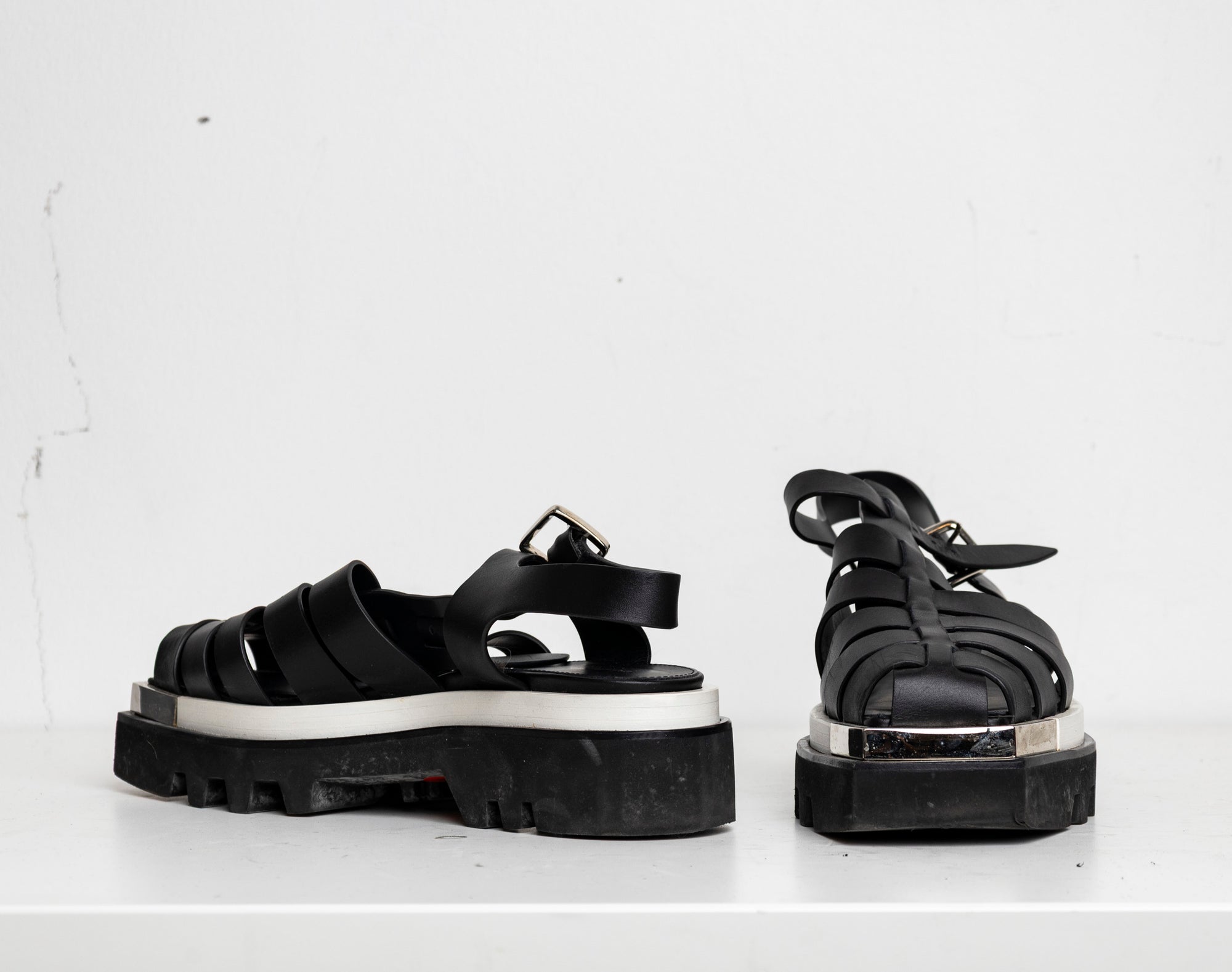 Fisherman Platform Sandal Black White EU40 #4