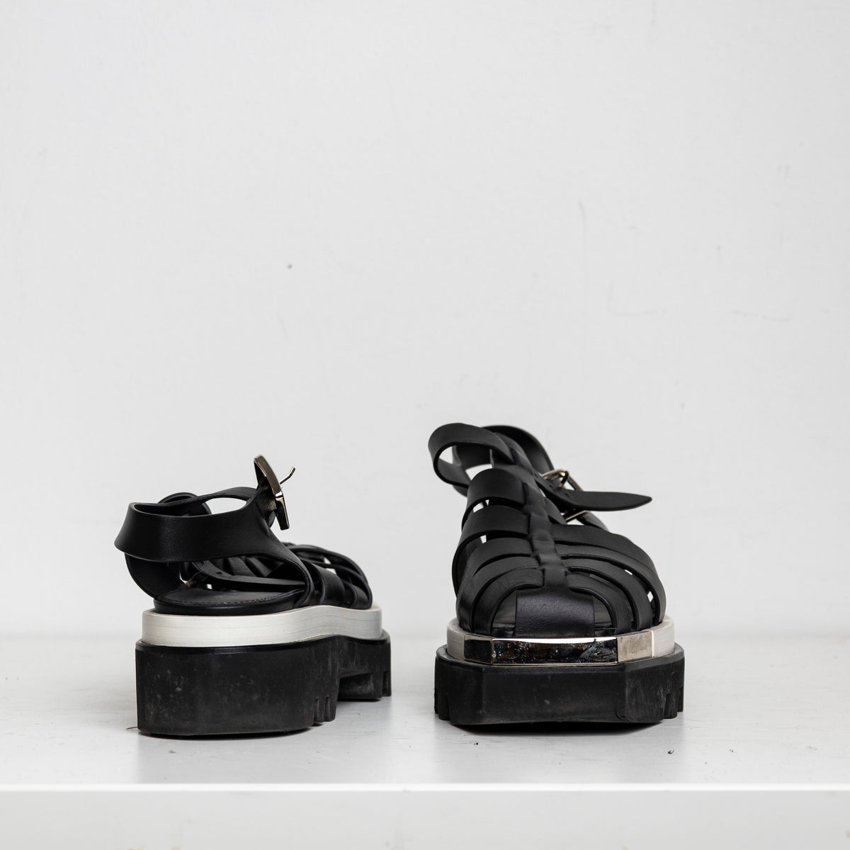 Fisherman Platform Sandal Black White EU40 #4