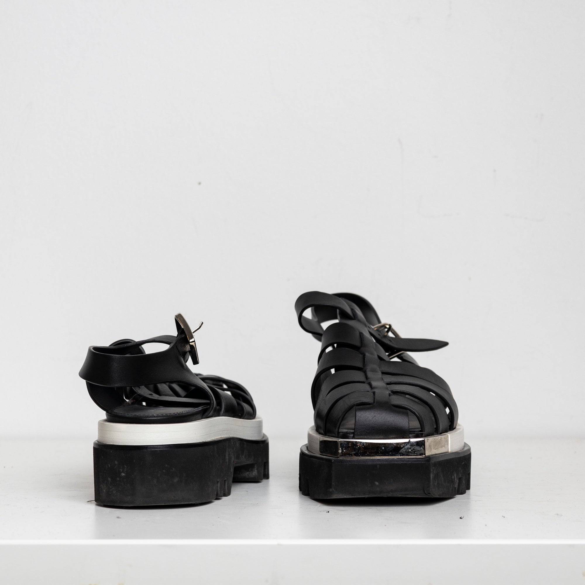 Fisherman Platform Sandal Black White EU40 #4