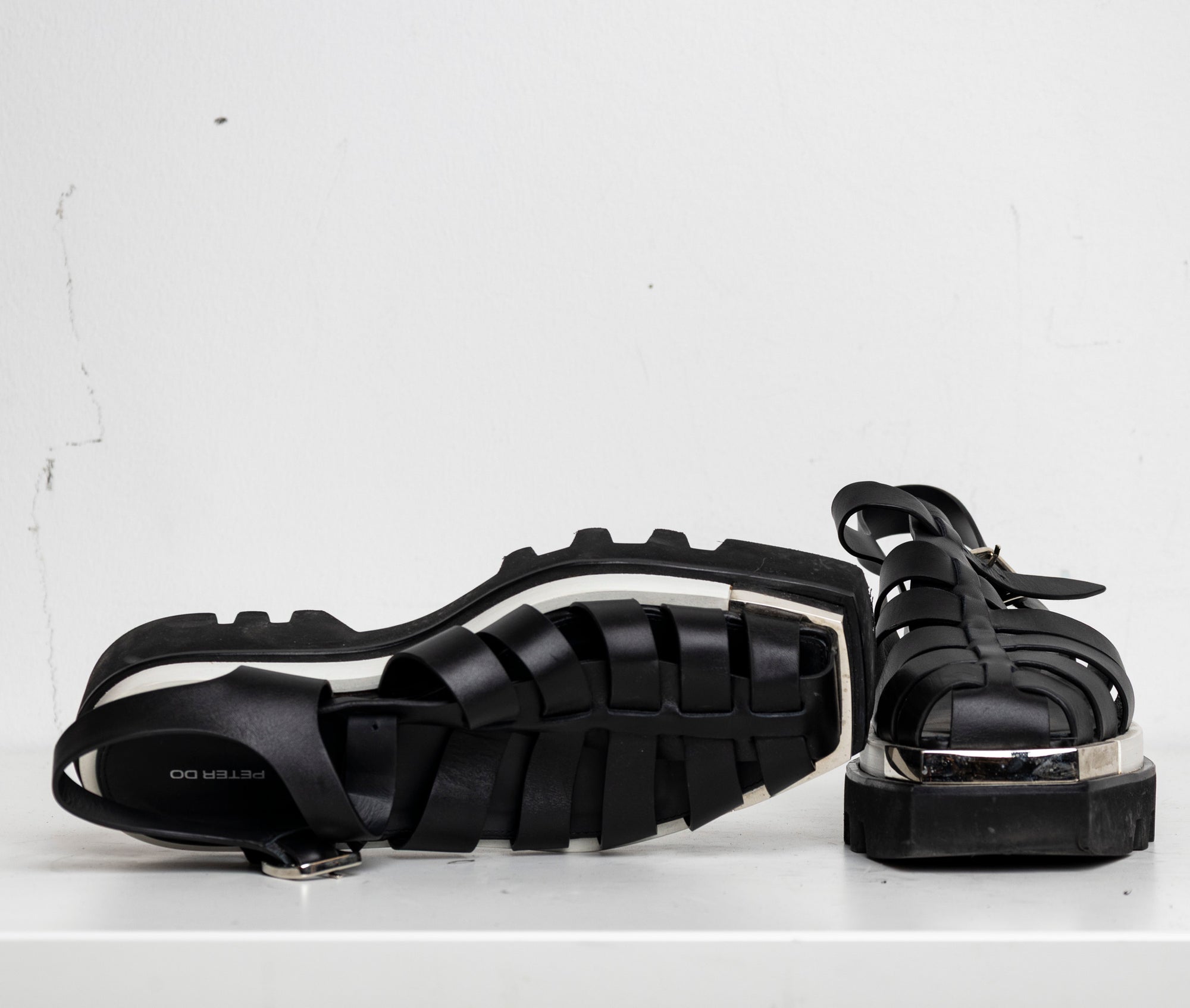 Fisherman Platform Sandal Black White EU40 #4