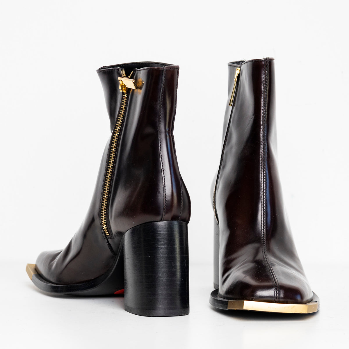 Gold Metal Everyday Chelsea Boots  Brown EU40 #2