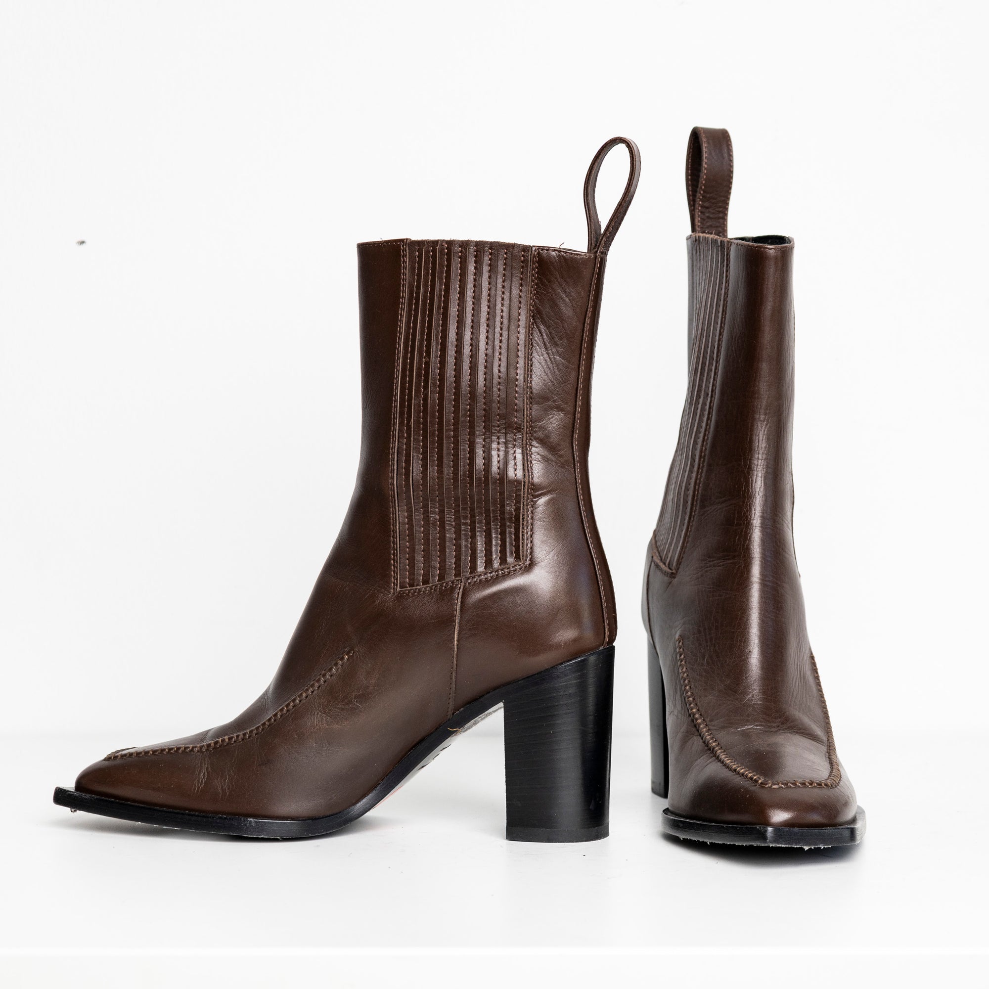 Hand-stitch Chelsea Boots  Brown EU40 #2