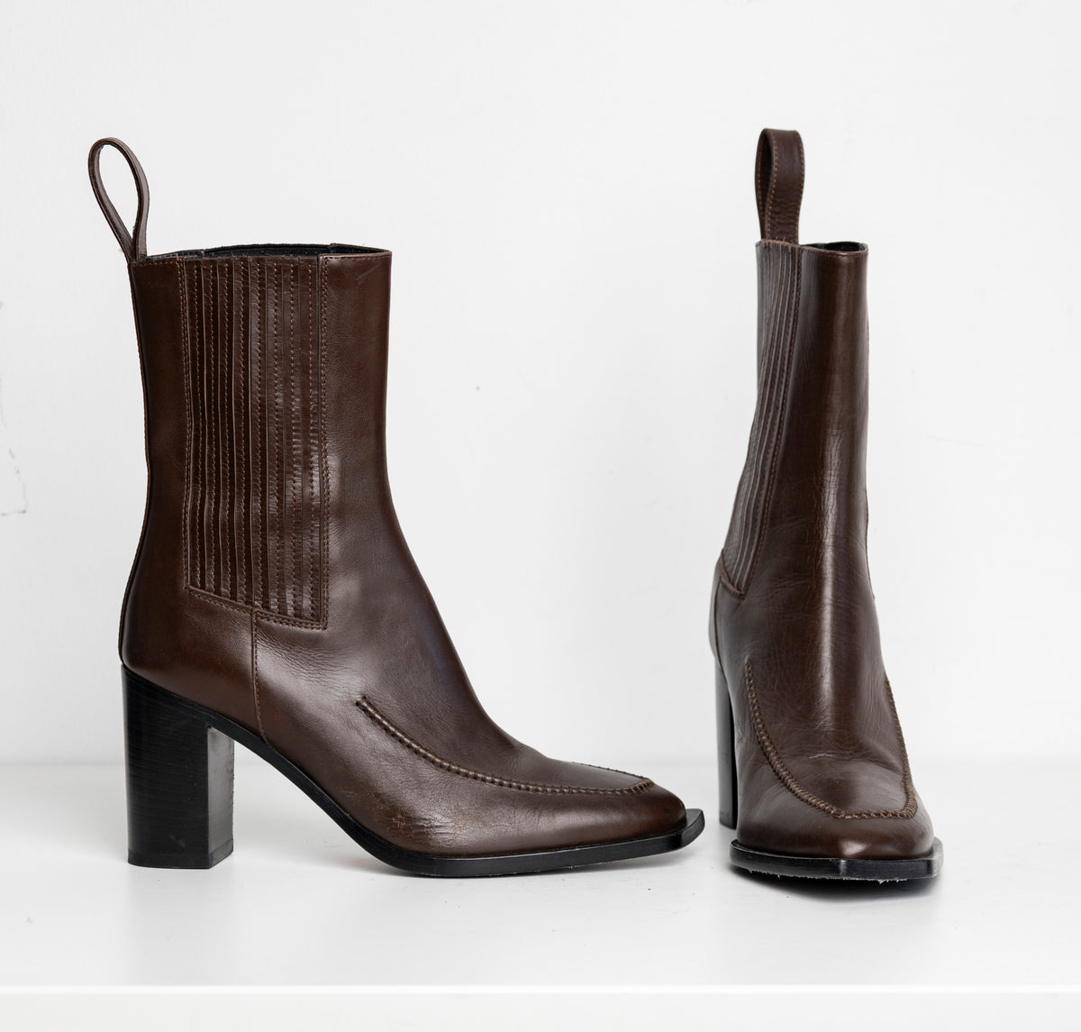 Hand-stitch Chelsea Boots  Brown EU40 #2