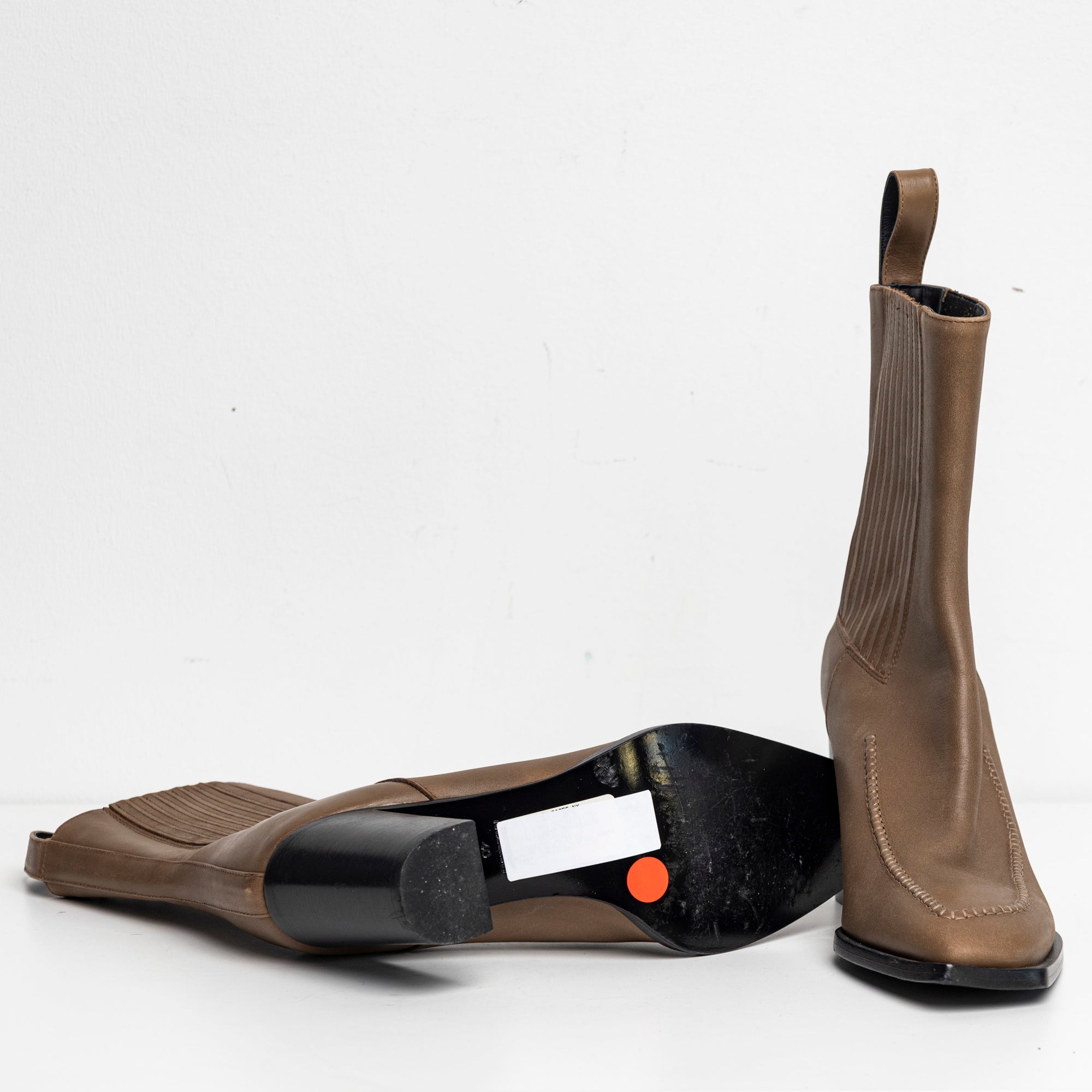 Hand-stitch Chelsea Boots Tan EU40