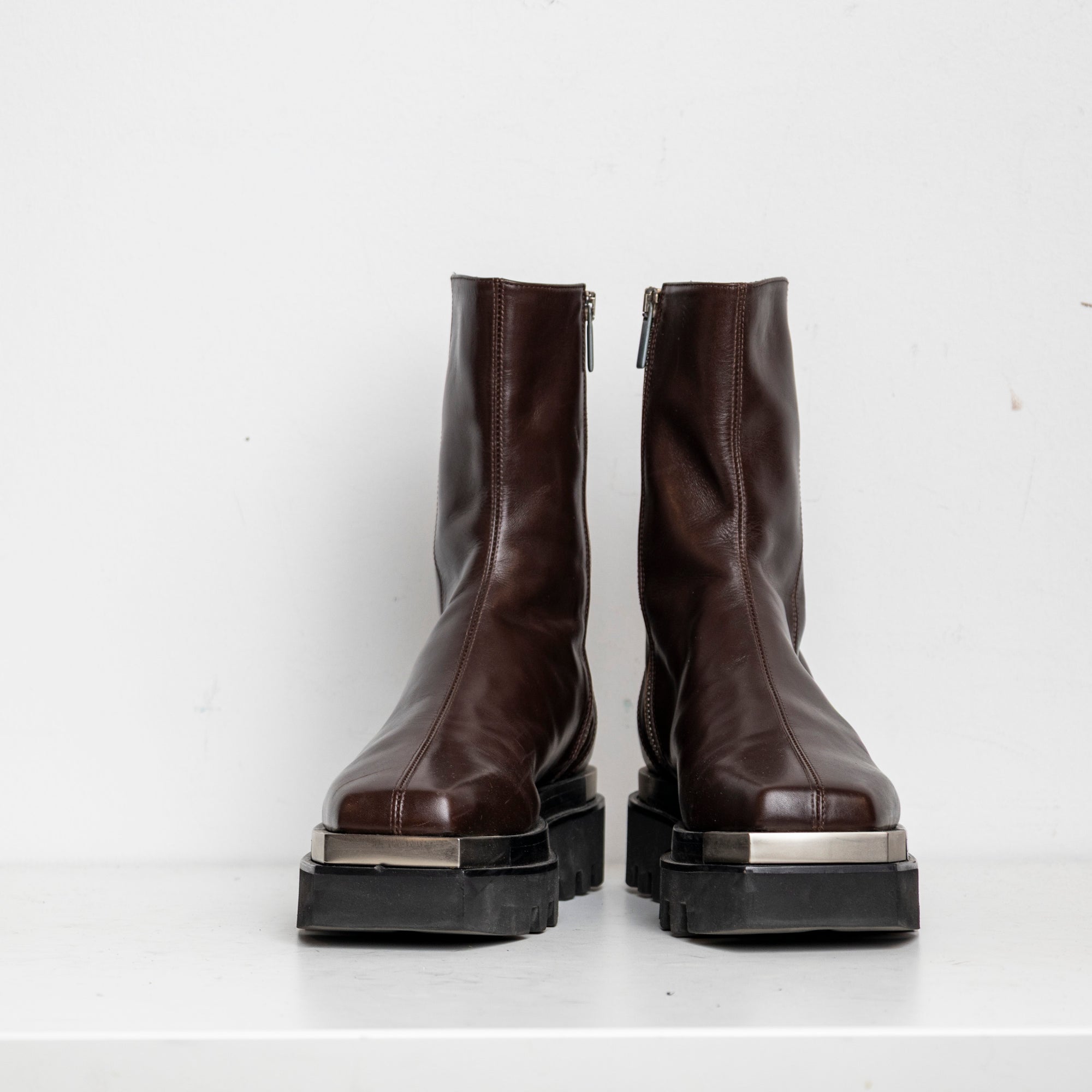 Metal Everyday Combat Boots Brown EU40 #2