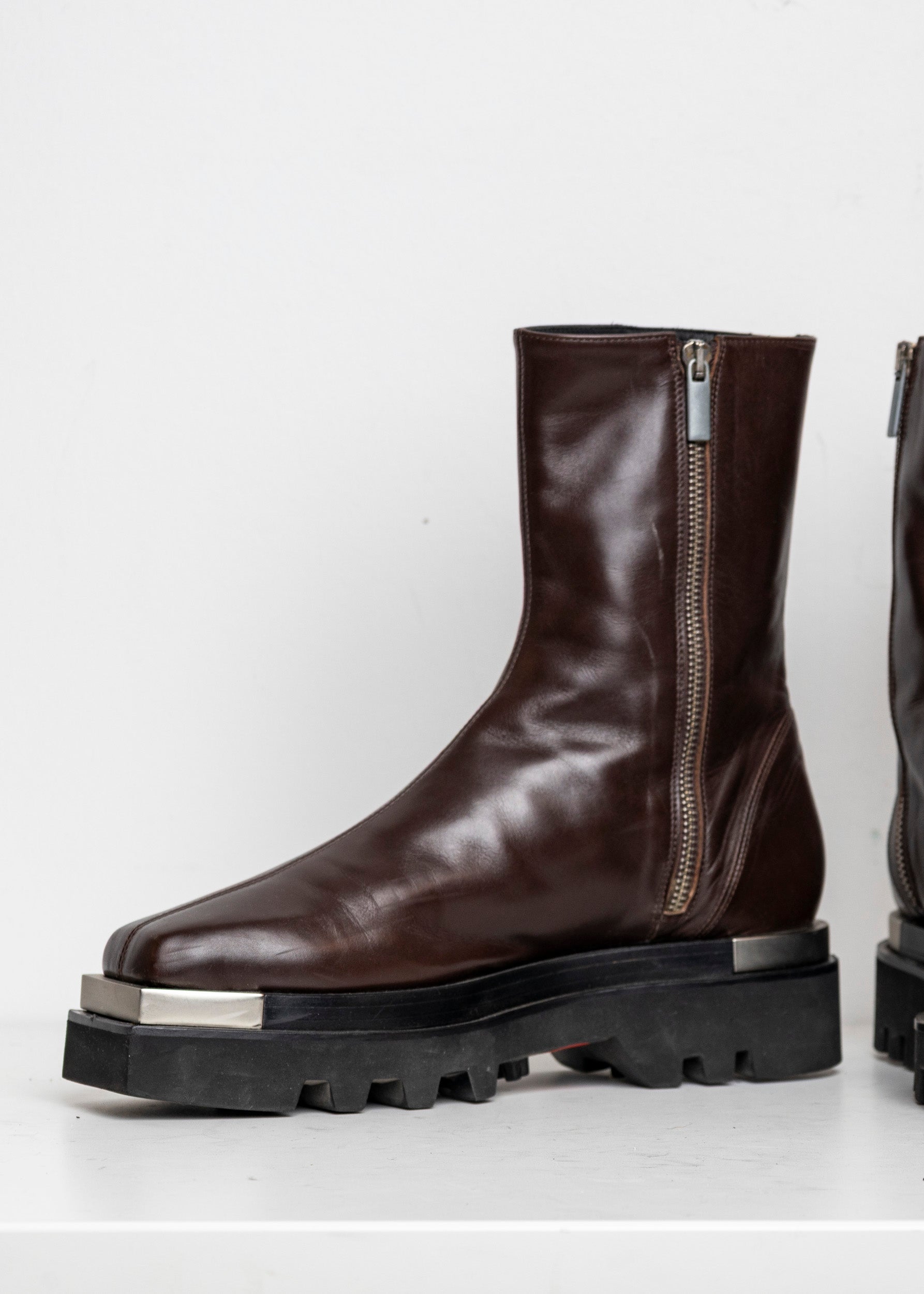 Metal Everyday Combat Boots Brown EU40 #2