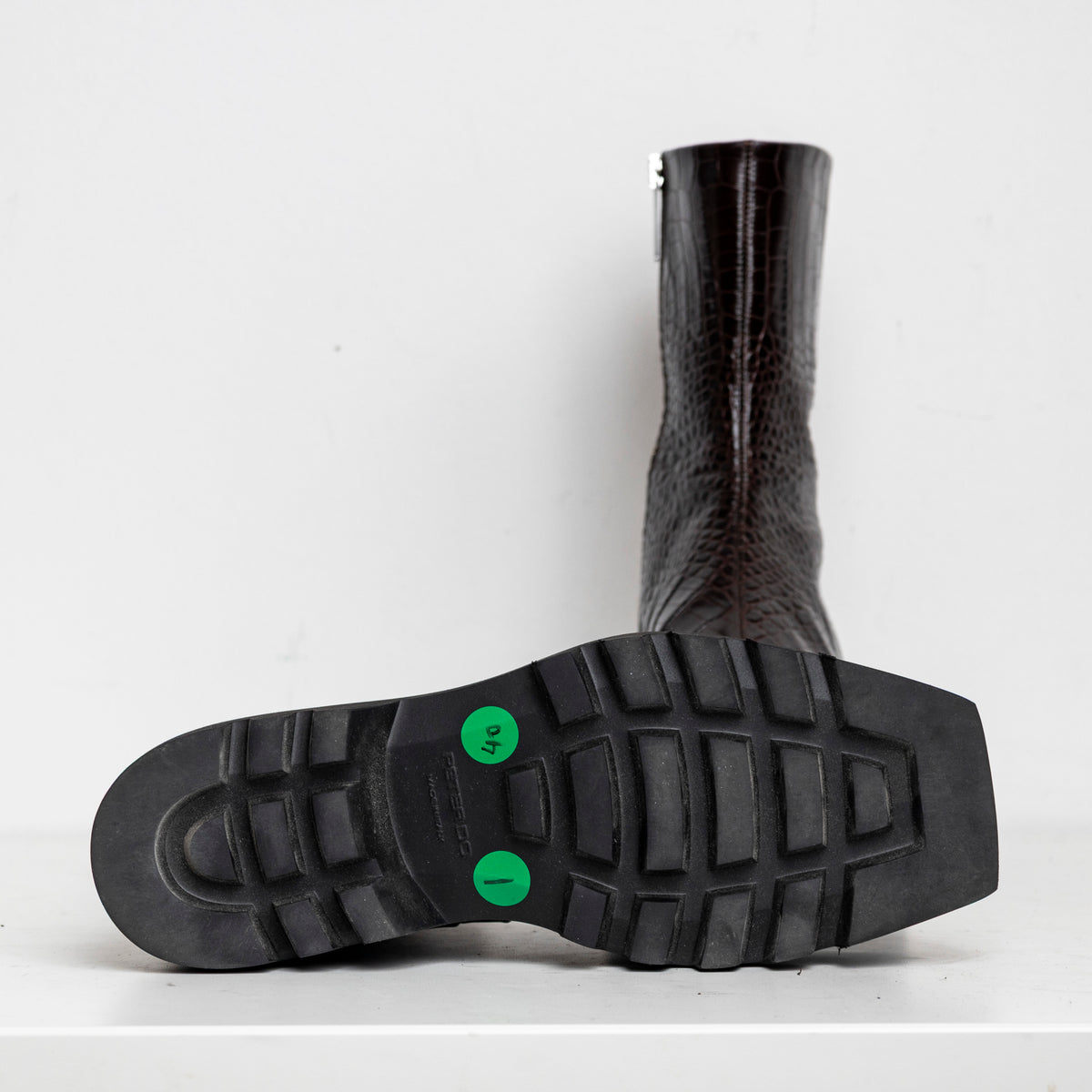 Metal Everyday Combat Boots Brown Croc EU40 (Like New)