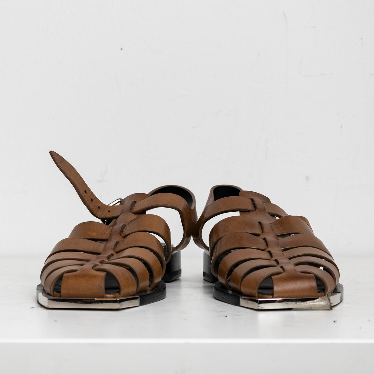 Metal Fisherman Sandal Brown EU40