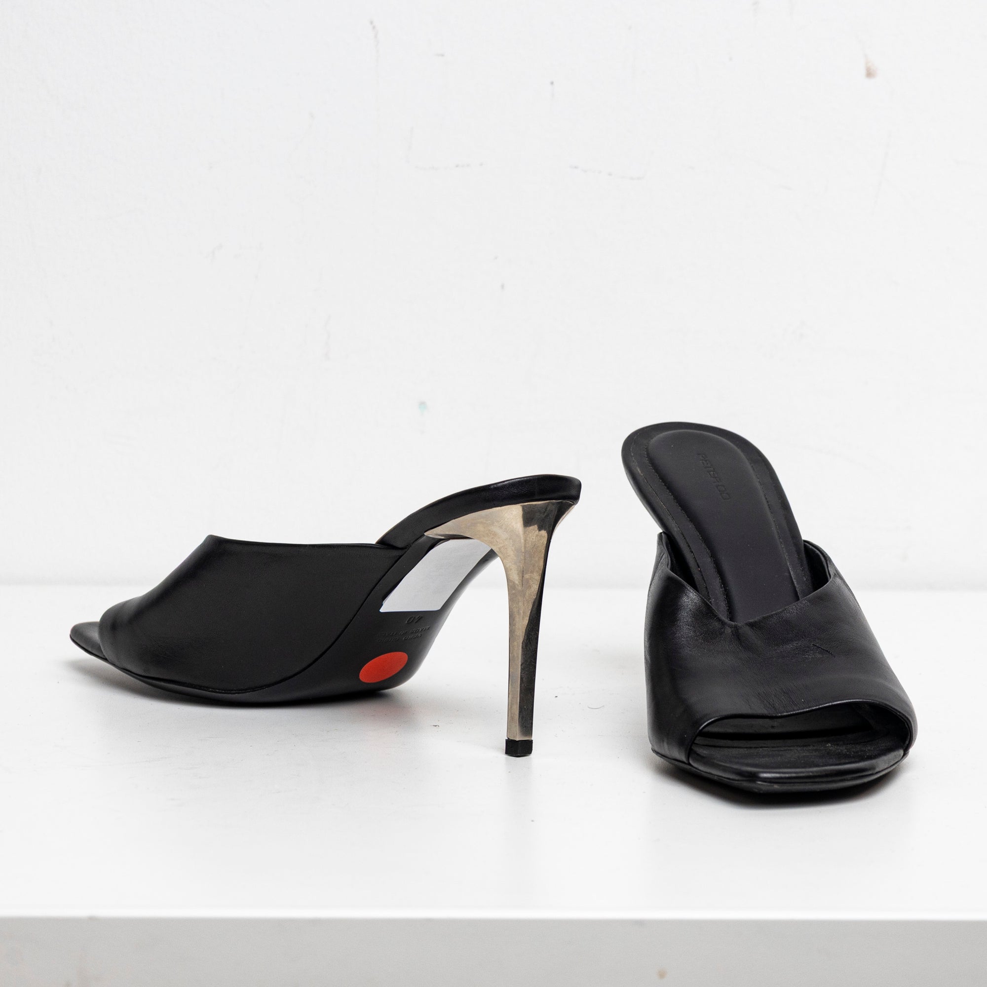 Metal Heels Sandal Black EU40 #3