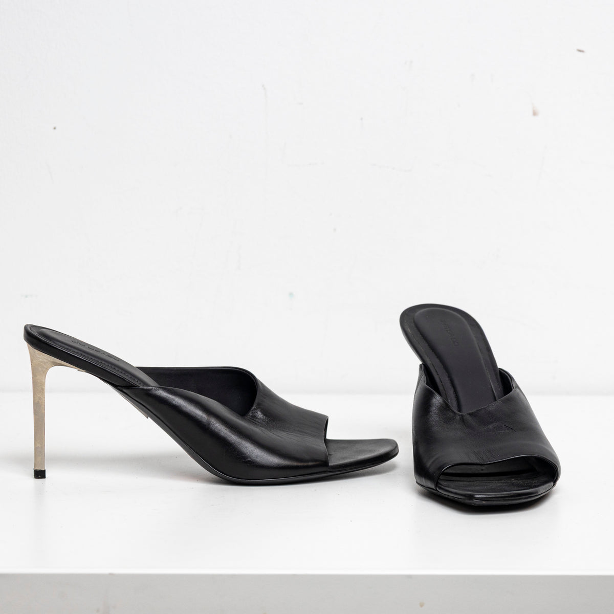 Metal Heels Sandal Black EU40 #3