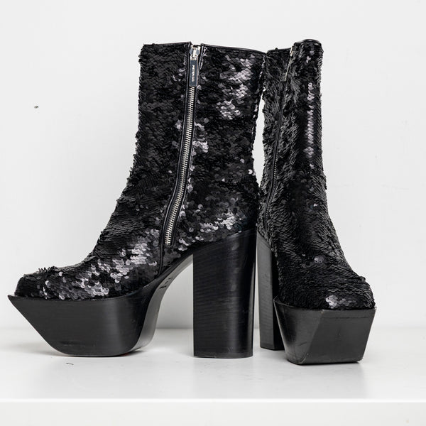 Platform Black Sequin EU41 #2