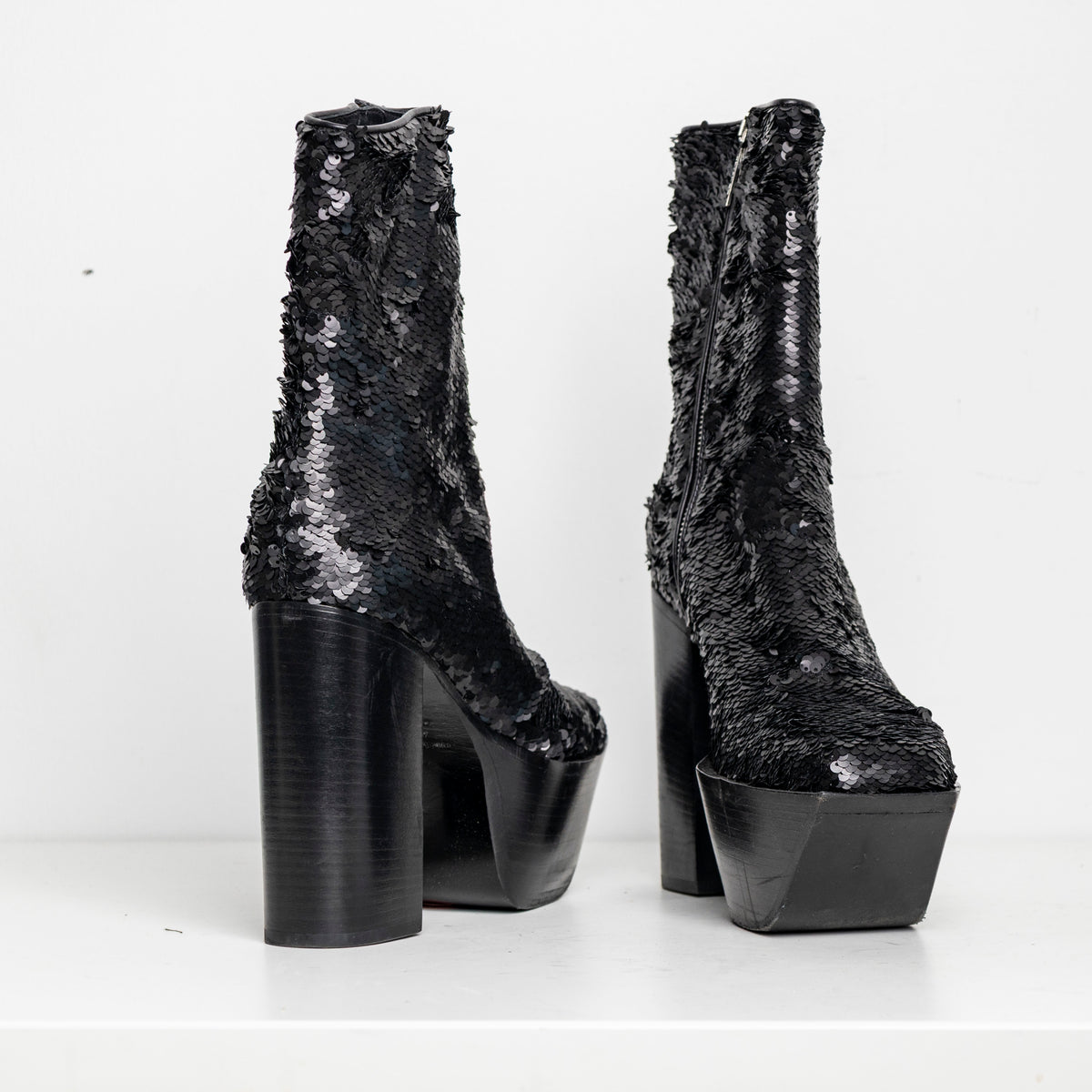 Platform Black Sequin EU41 #2