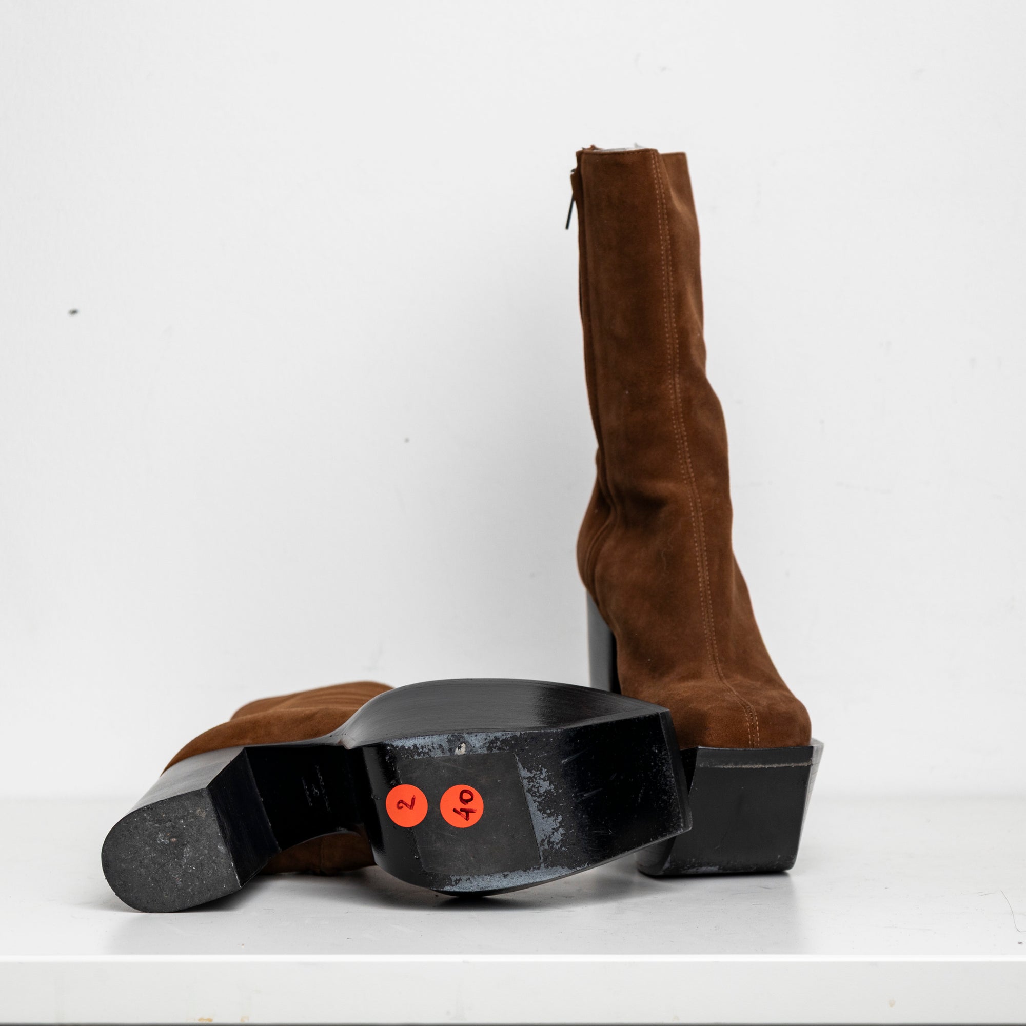 Platform Boots Brown Suede EU40 #2