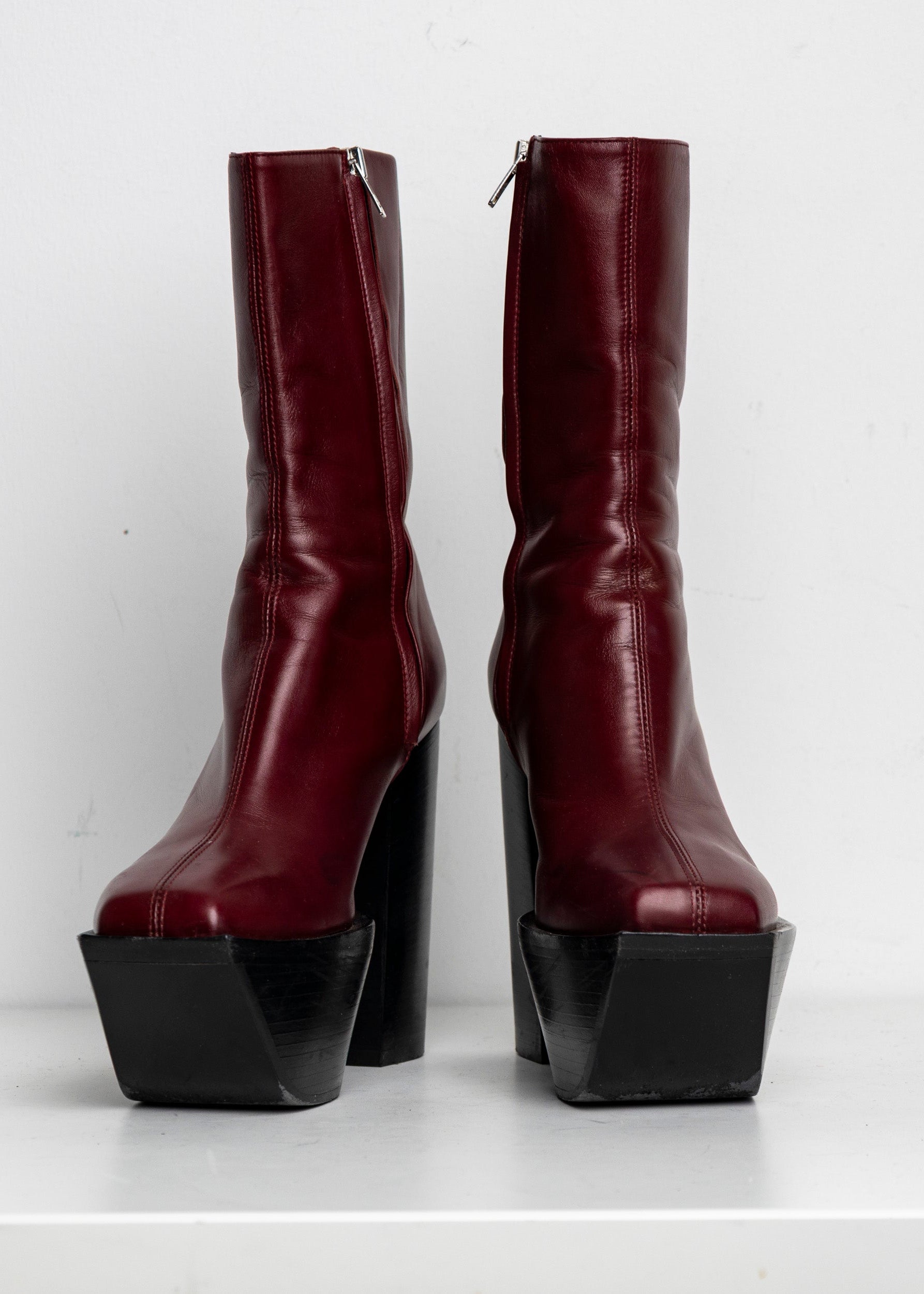 Platform Boots Red EU40