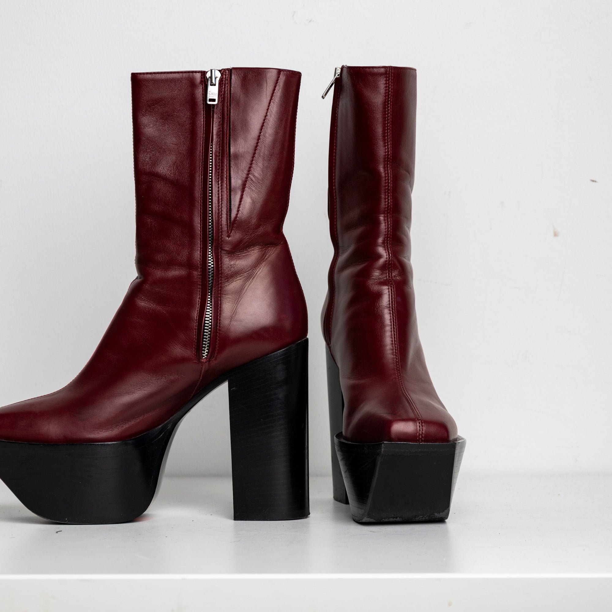 Platform Boots Red EU40