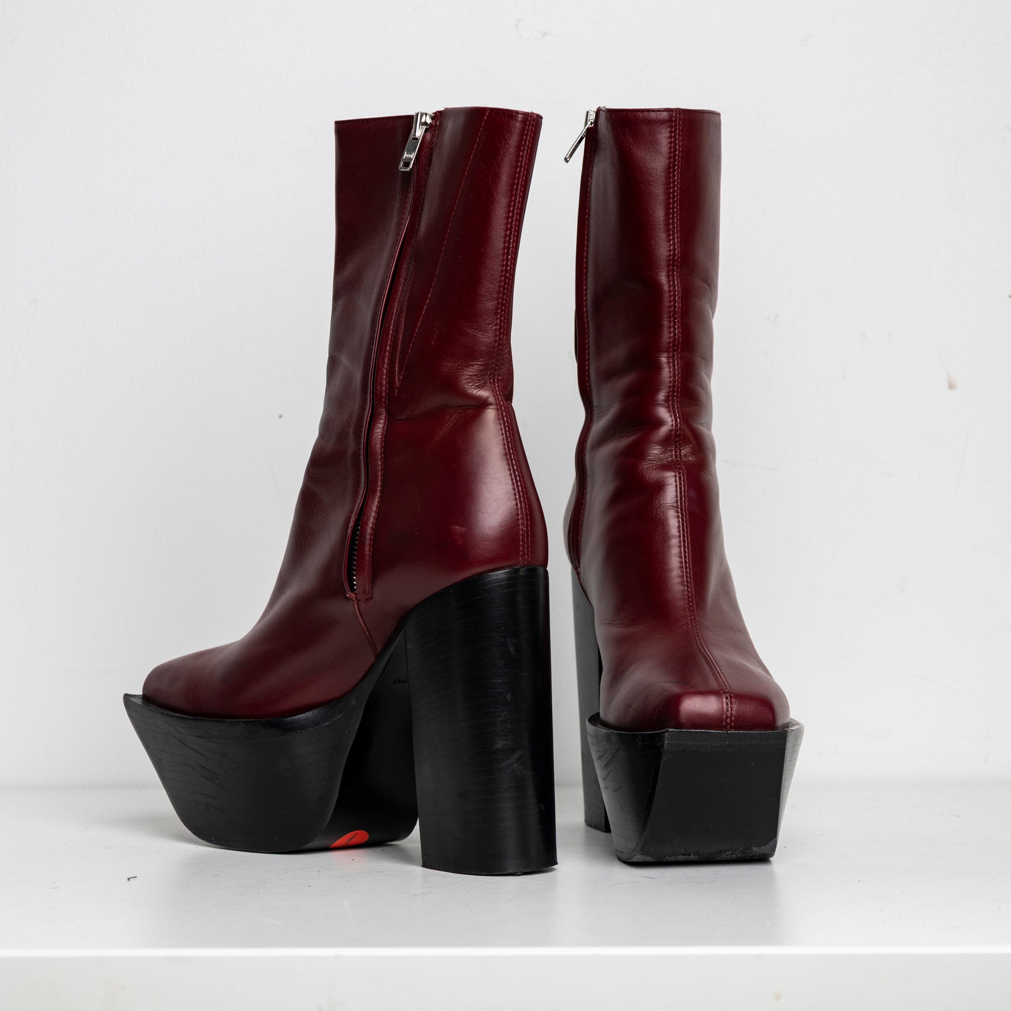 Platform Boots Red EU40