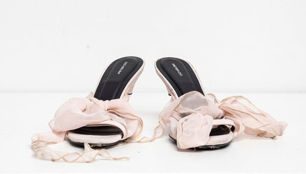 Scarf Sandal Pink Suede EU40