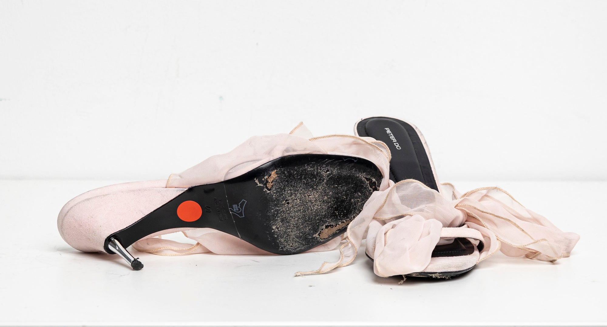 Scarf Sandal Pink Suede EU40