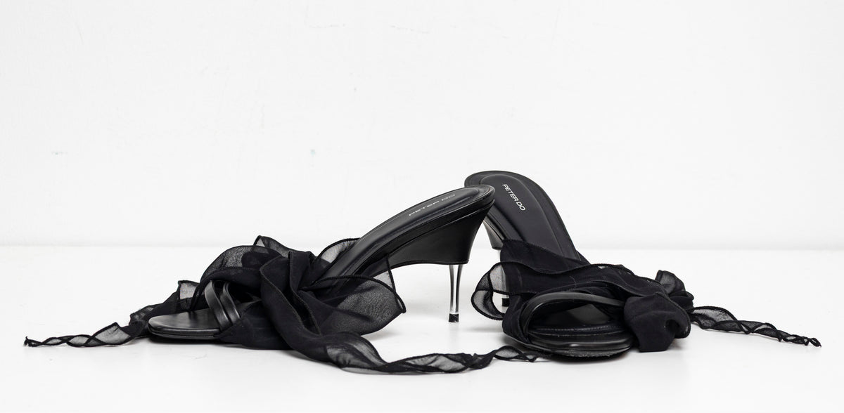 Scarf Sandal Black EU39 #2