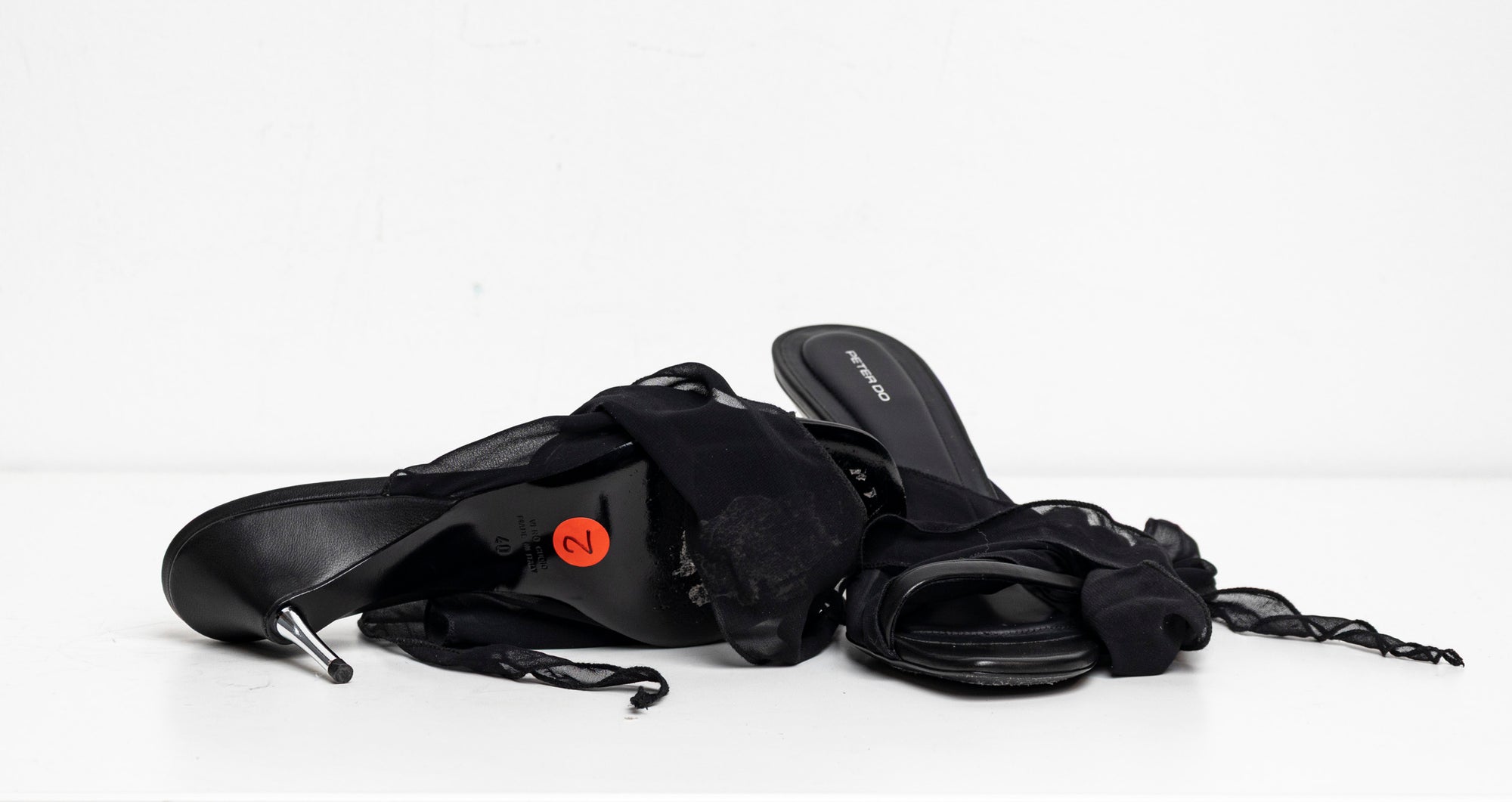 Scarf Sandal Black EU39 #2