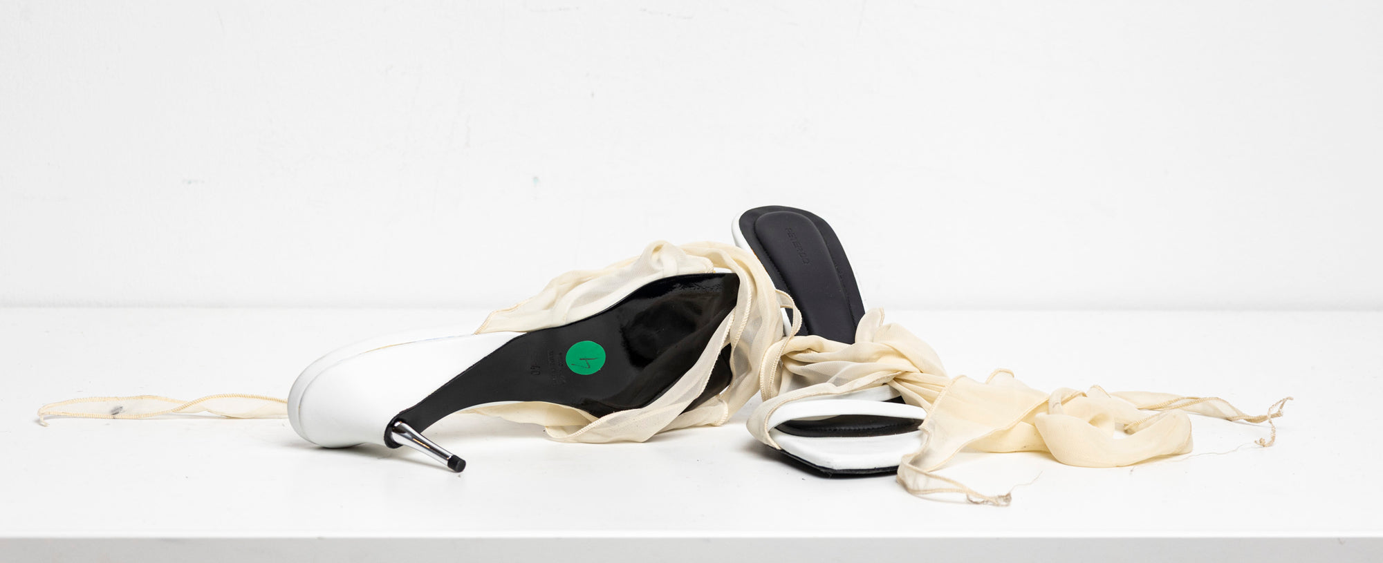 Scarf Sandal White EU40 #4 (Like New)