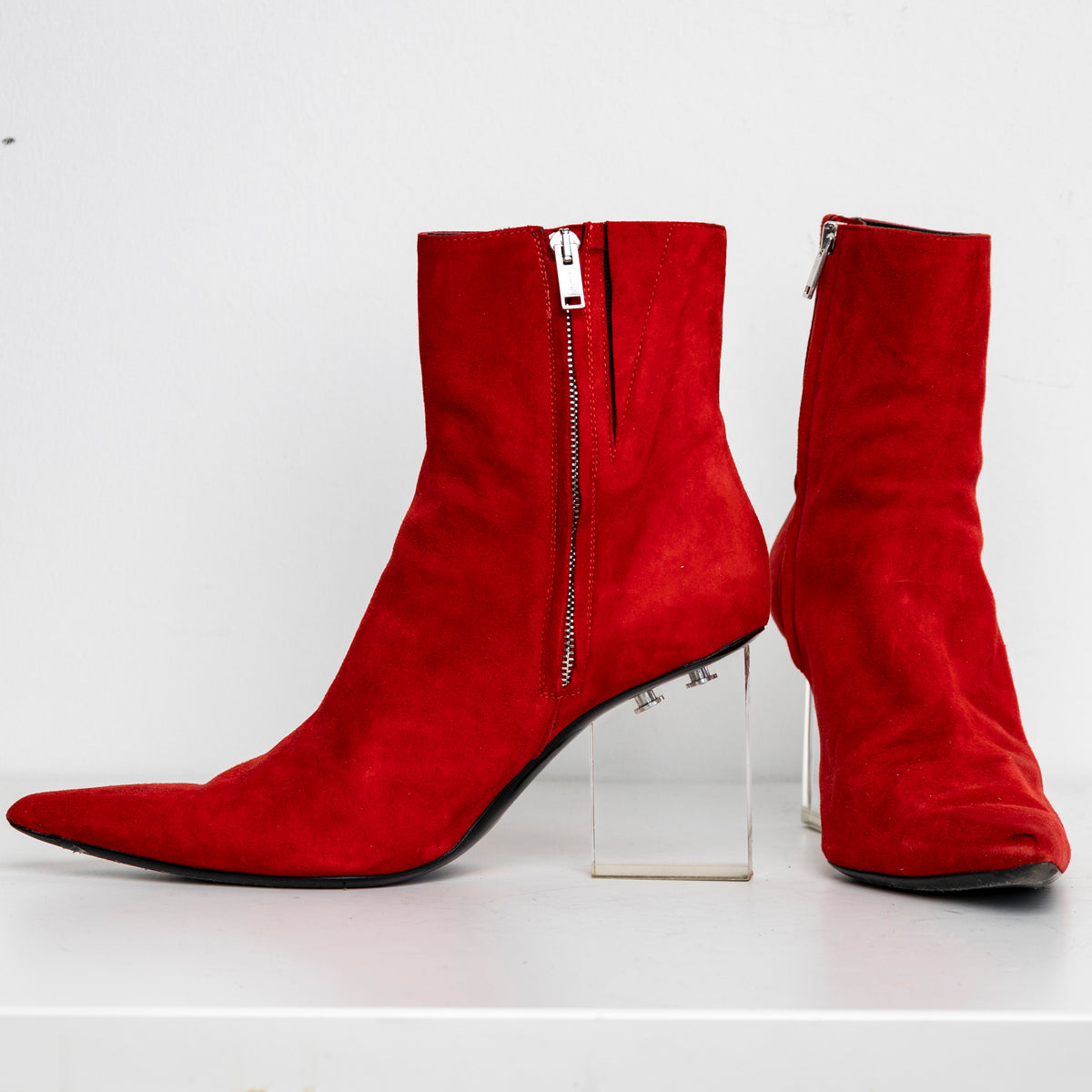 Screen Boots Red Suede EU40