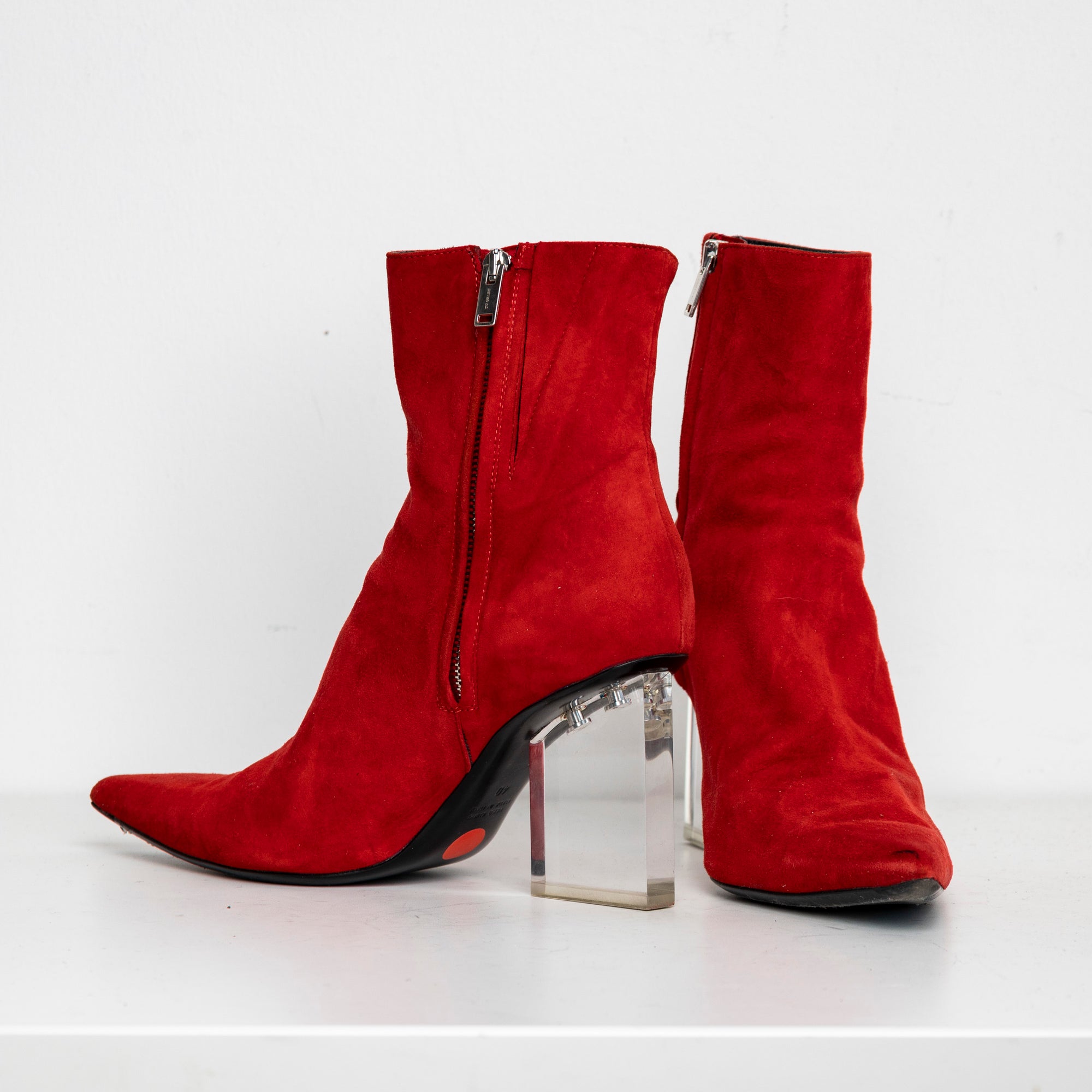 Screen Boots Red Suede EU40
