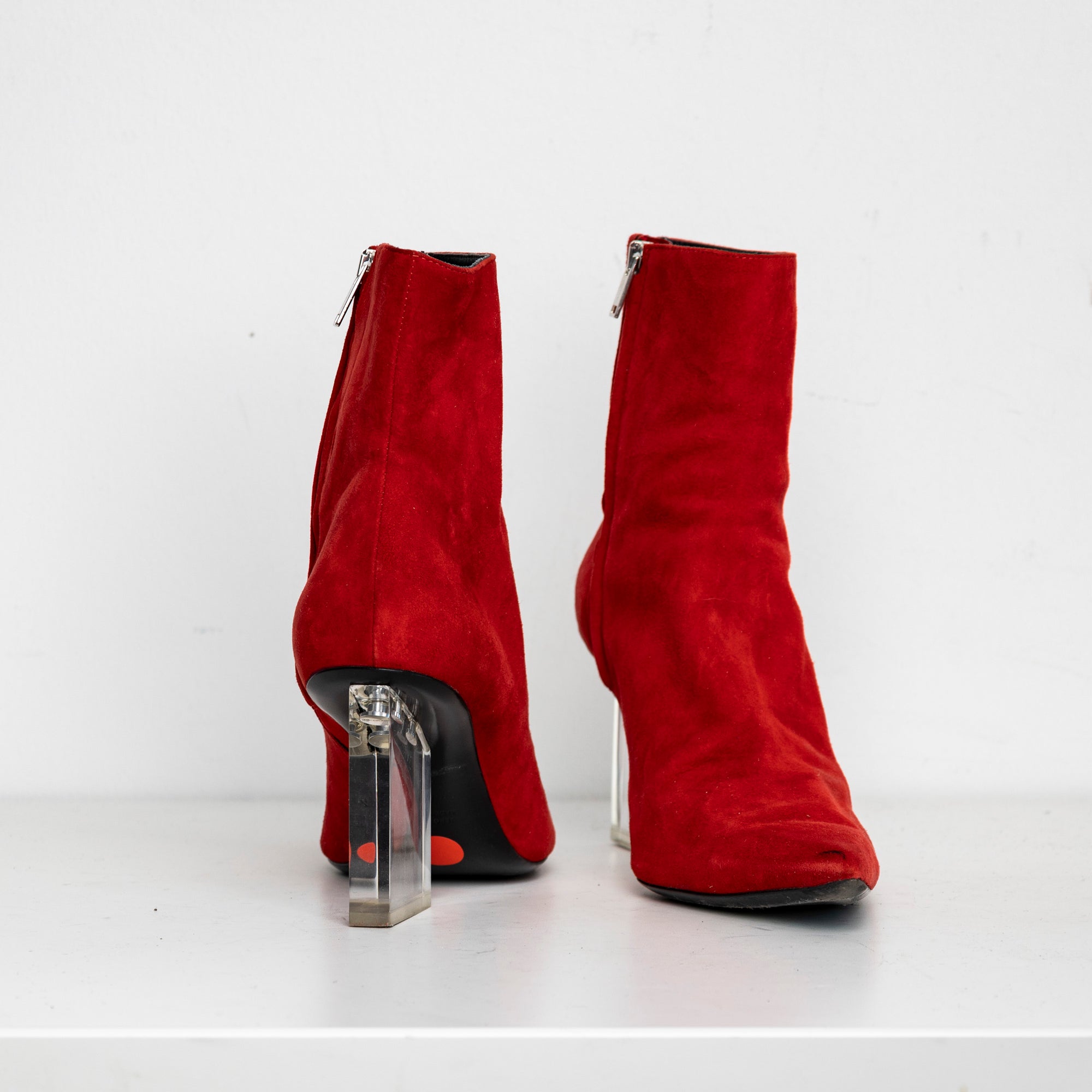 Screen Boots Red Suede EU40