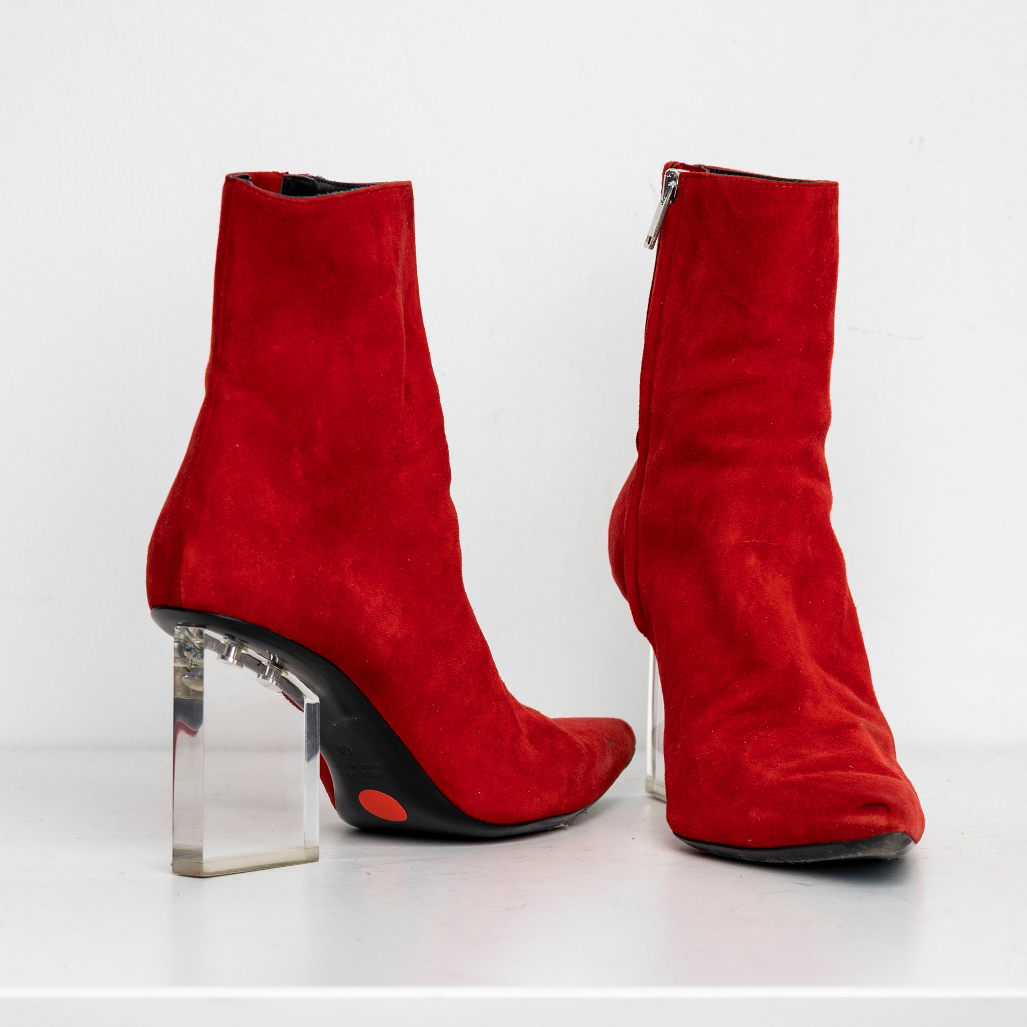 Screen Boots Red Suede EU40