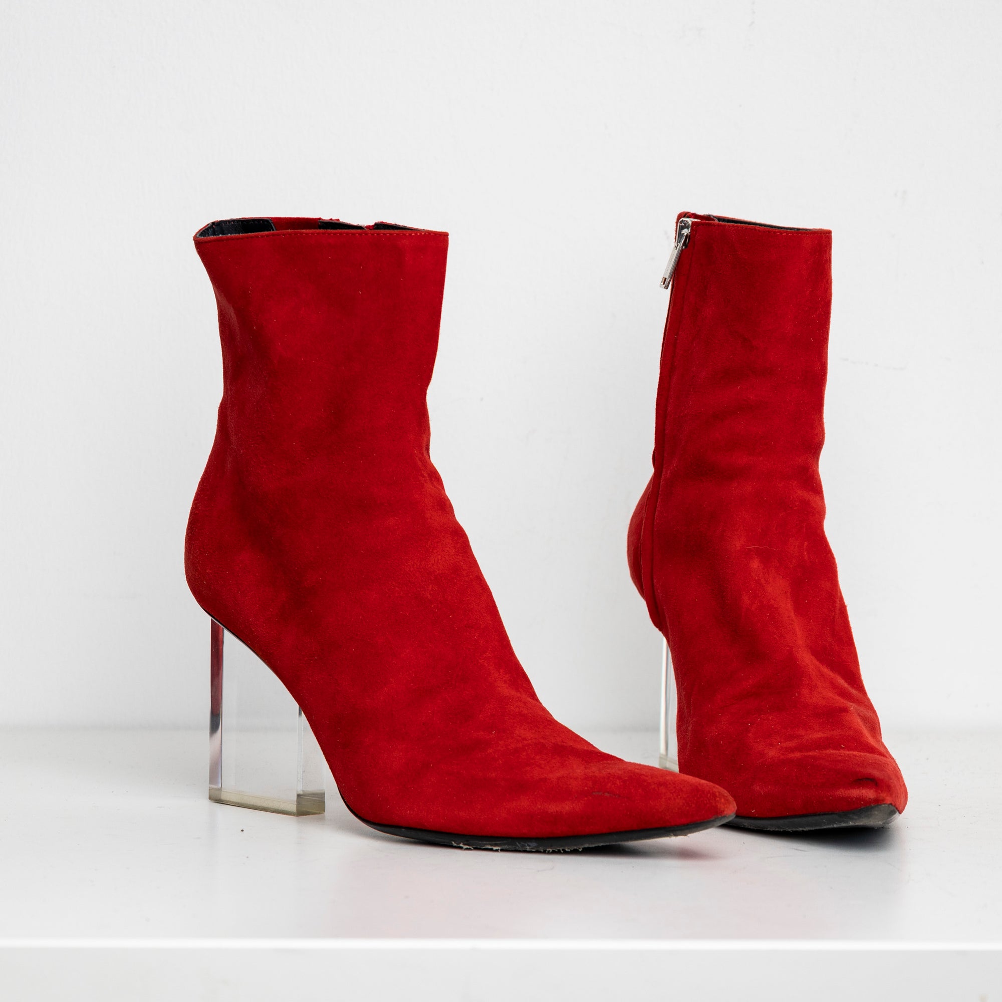 Screen Boots Red Suede EU40