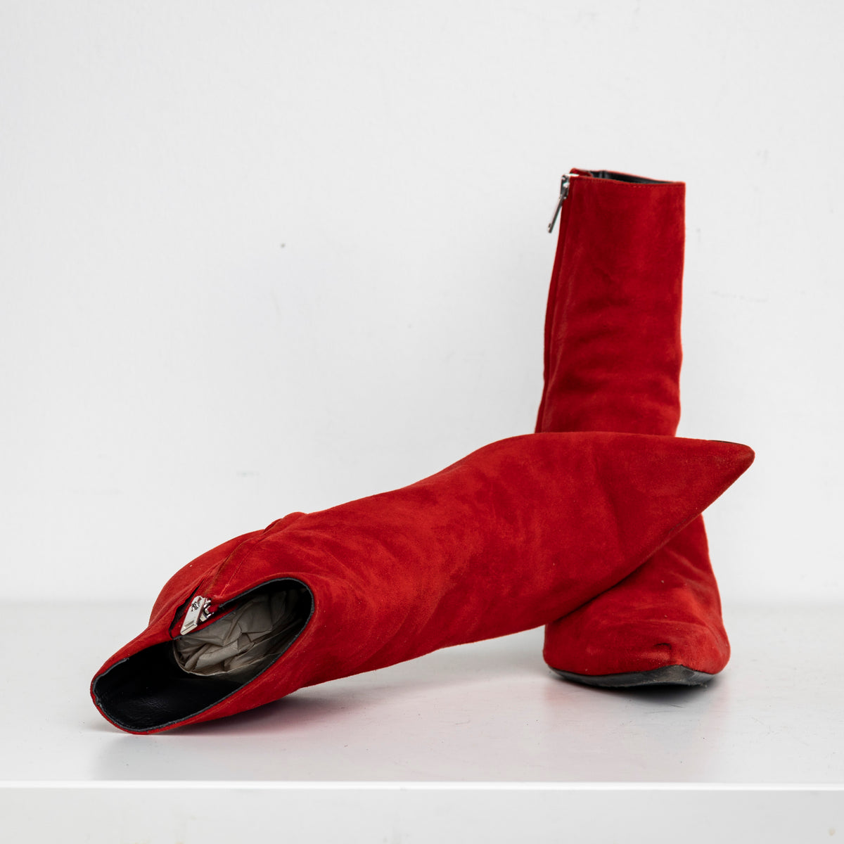 Screen Boots Red Suede EU40