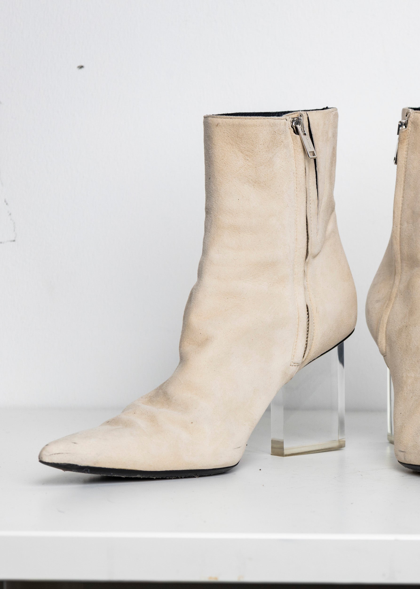 Screen Boots Cream Suede EU40