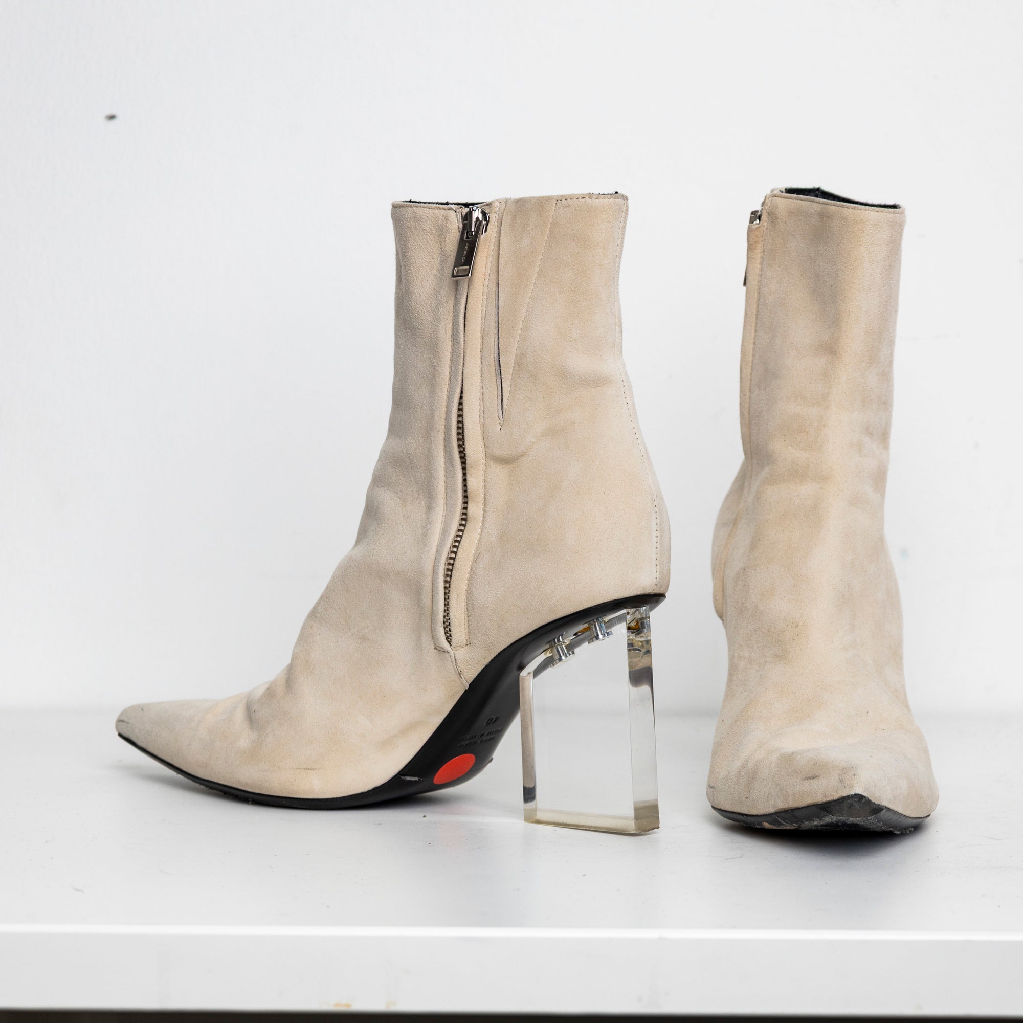 Screen Boots Cream Suede EU40