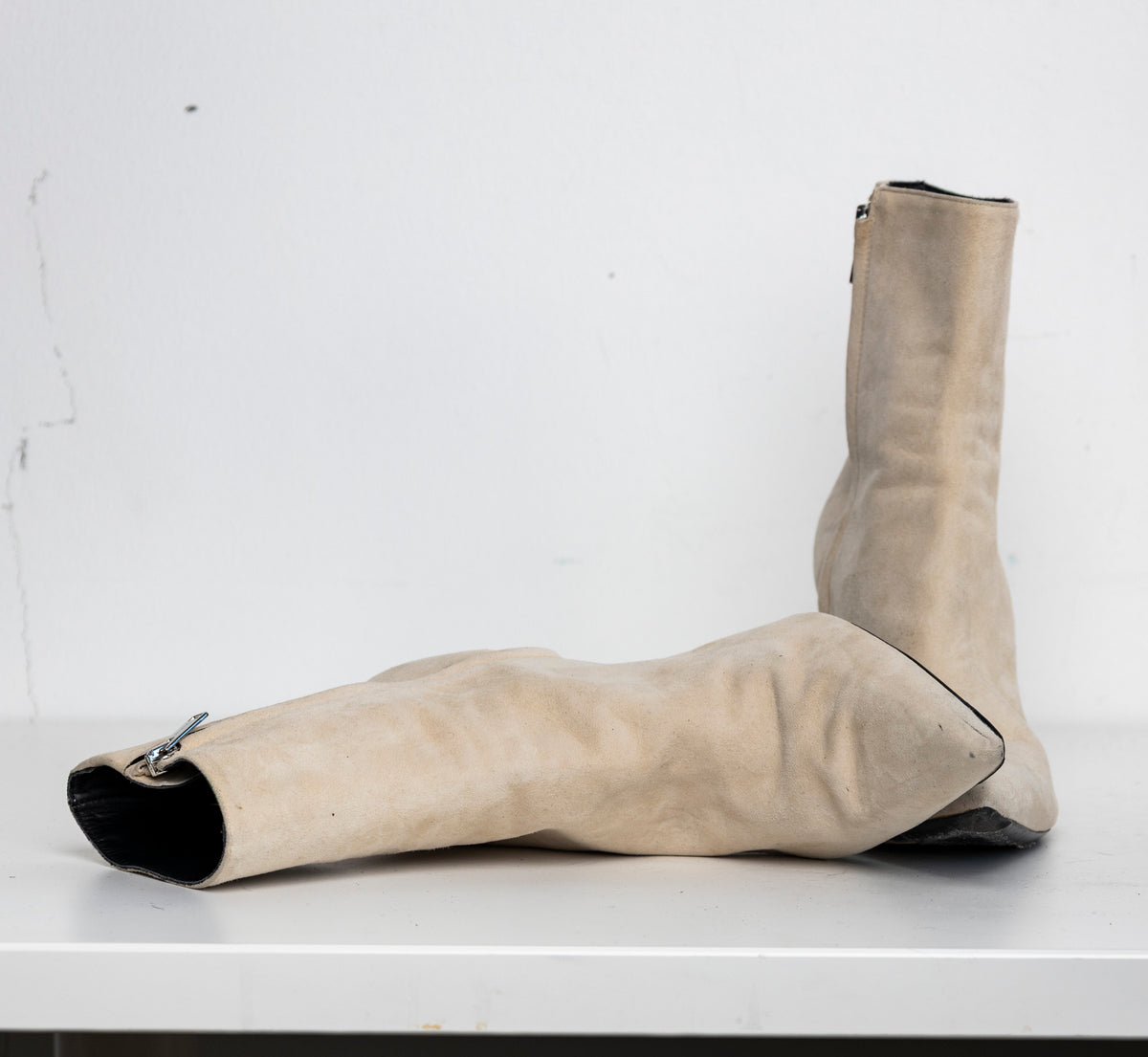 Screen Boots Cream Suede EU40