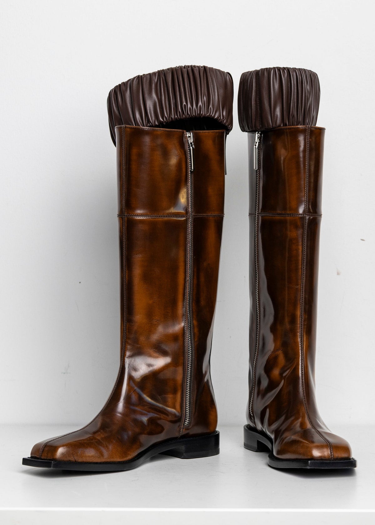 Scrunchie Boots Brown EU40