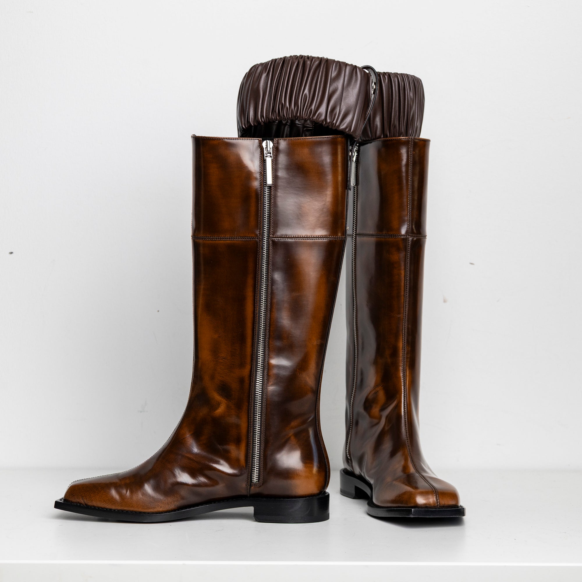 Scrunchie Boots Brown EU40