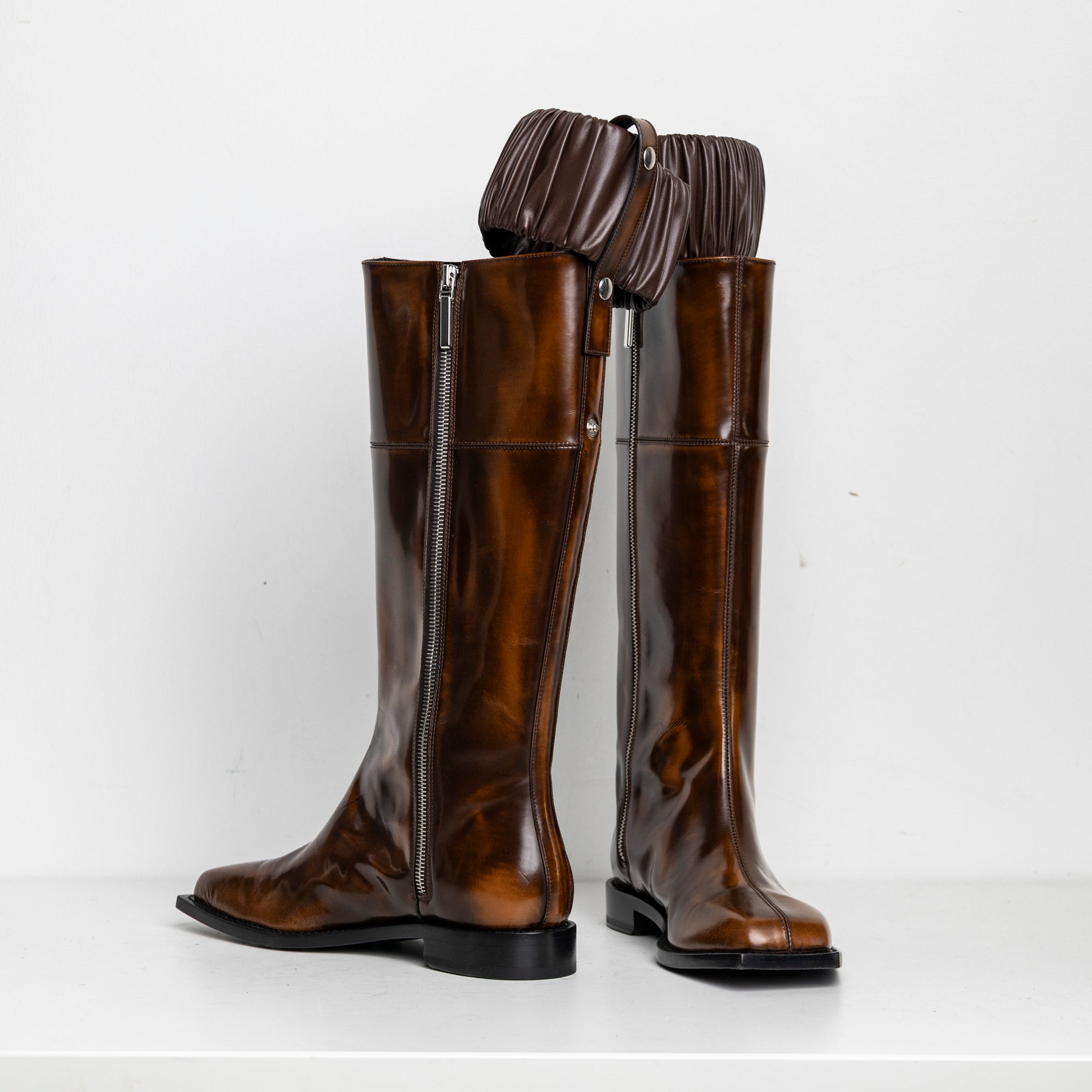 Scrunchie Boots Brown EU40