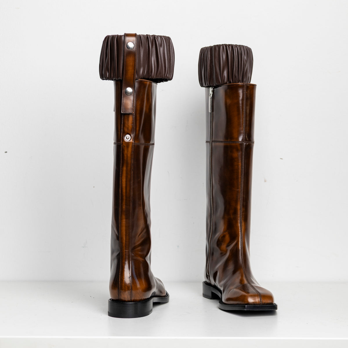 Scrunchie Boots Brown EU40